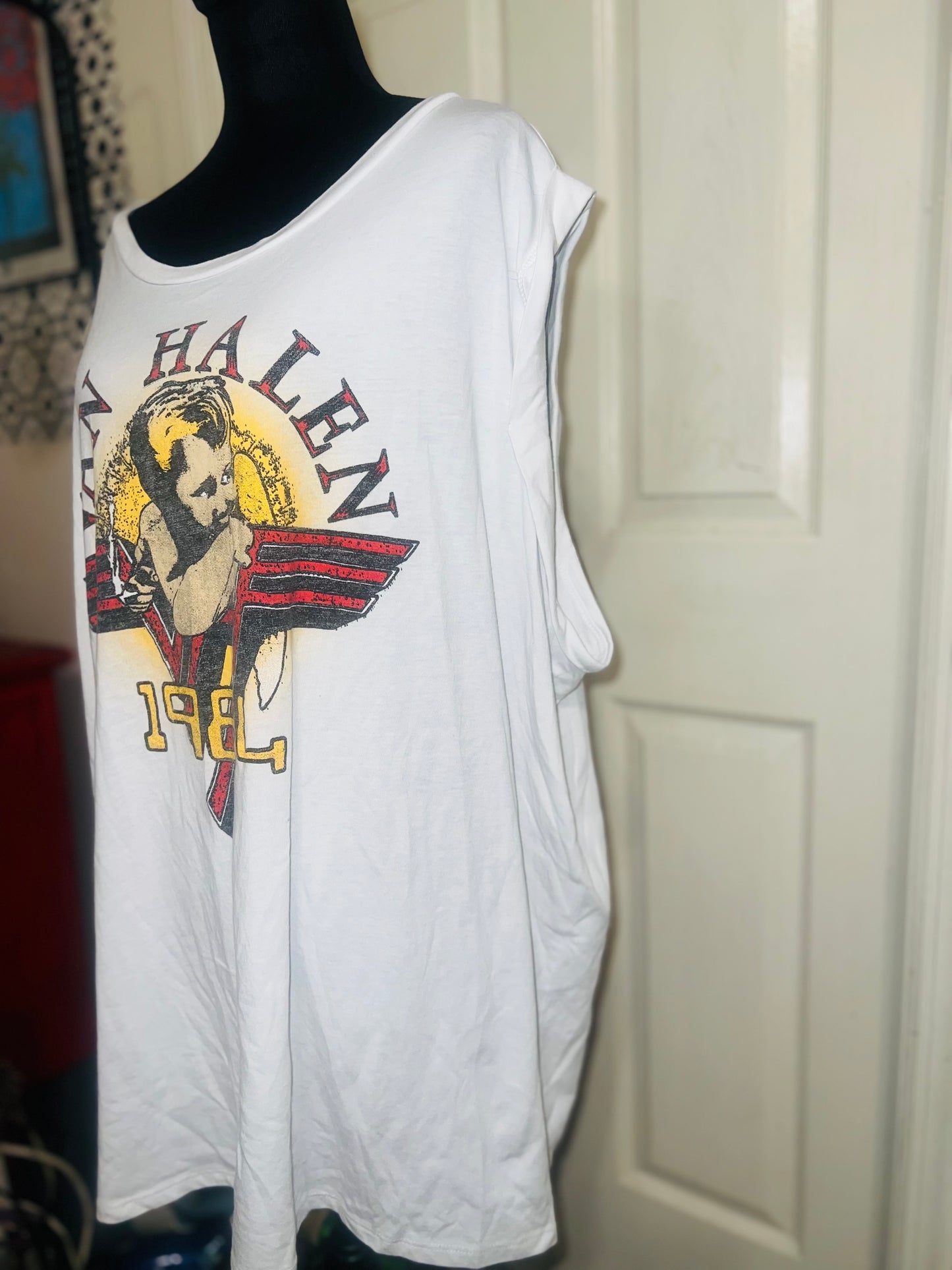 Van Halen Oversized Distressed Tee