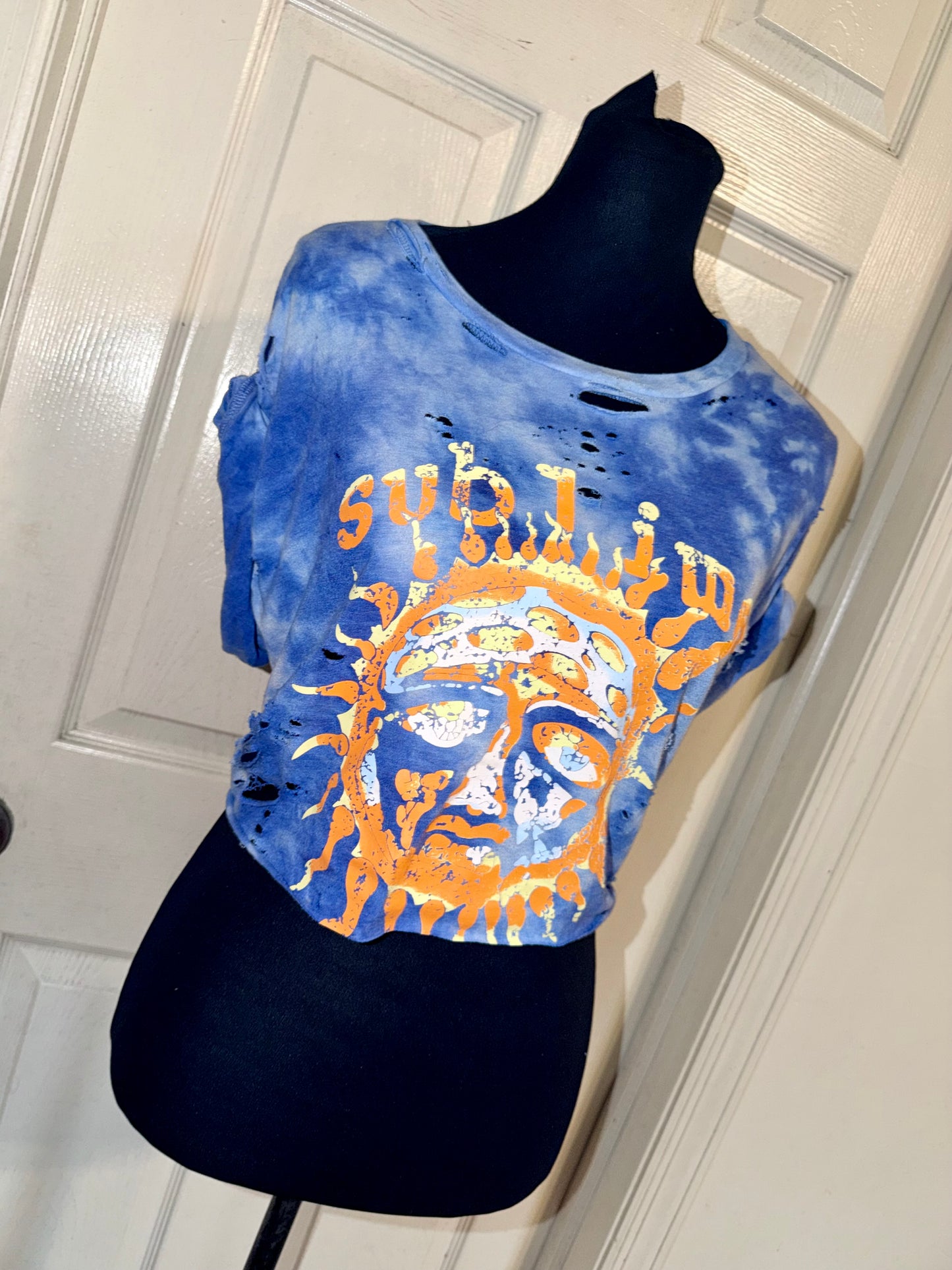 Sublime Distressed Open Tied Back Tee (as is)