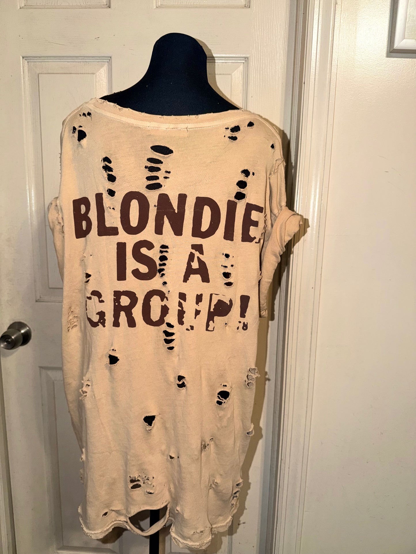 Blondie Double Sided Oversized Distressed Tee (as is)