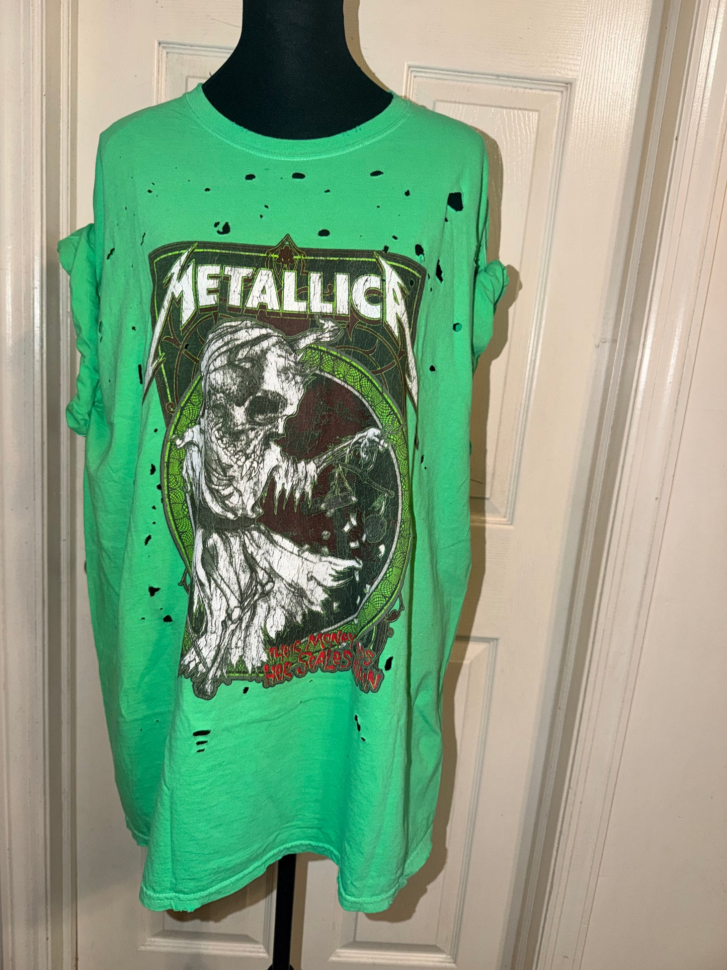 Metallica Oversized Distressed Tee