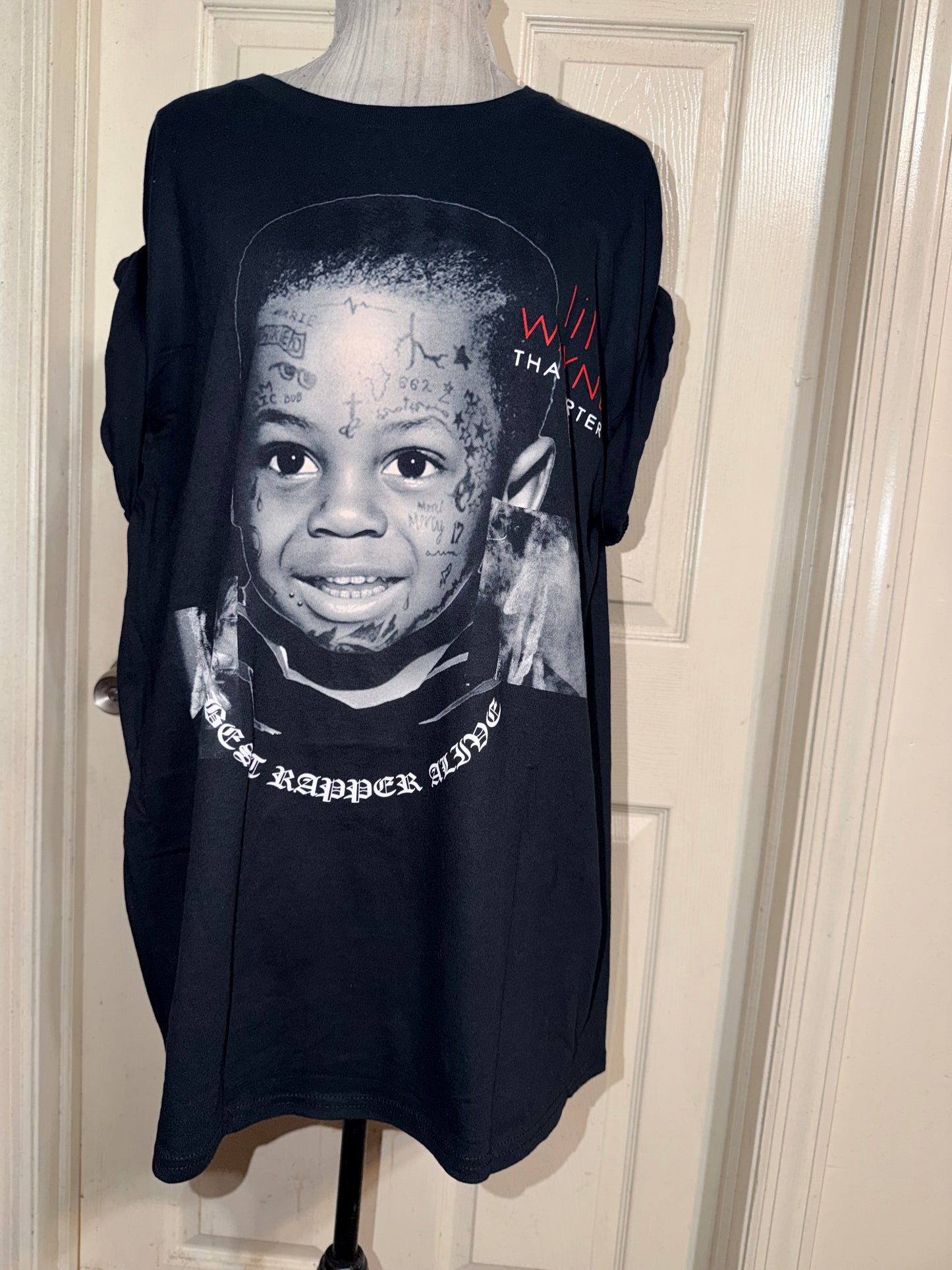 Lil Wayne Double Sided Oversized Distressed Tee