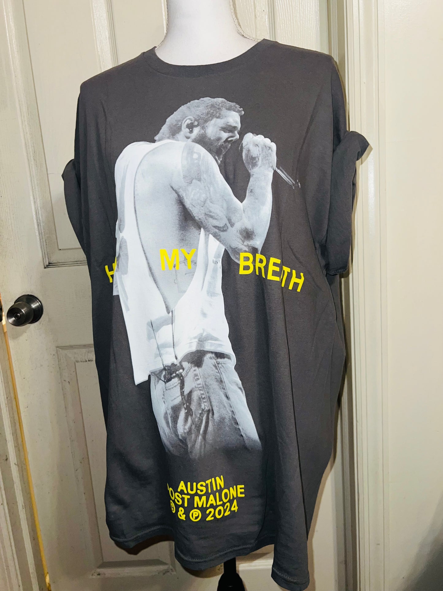 Post Malone Oversized Distressed T-Shirt