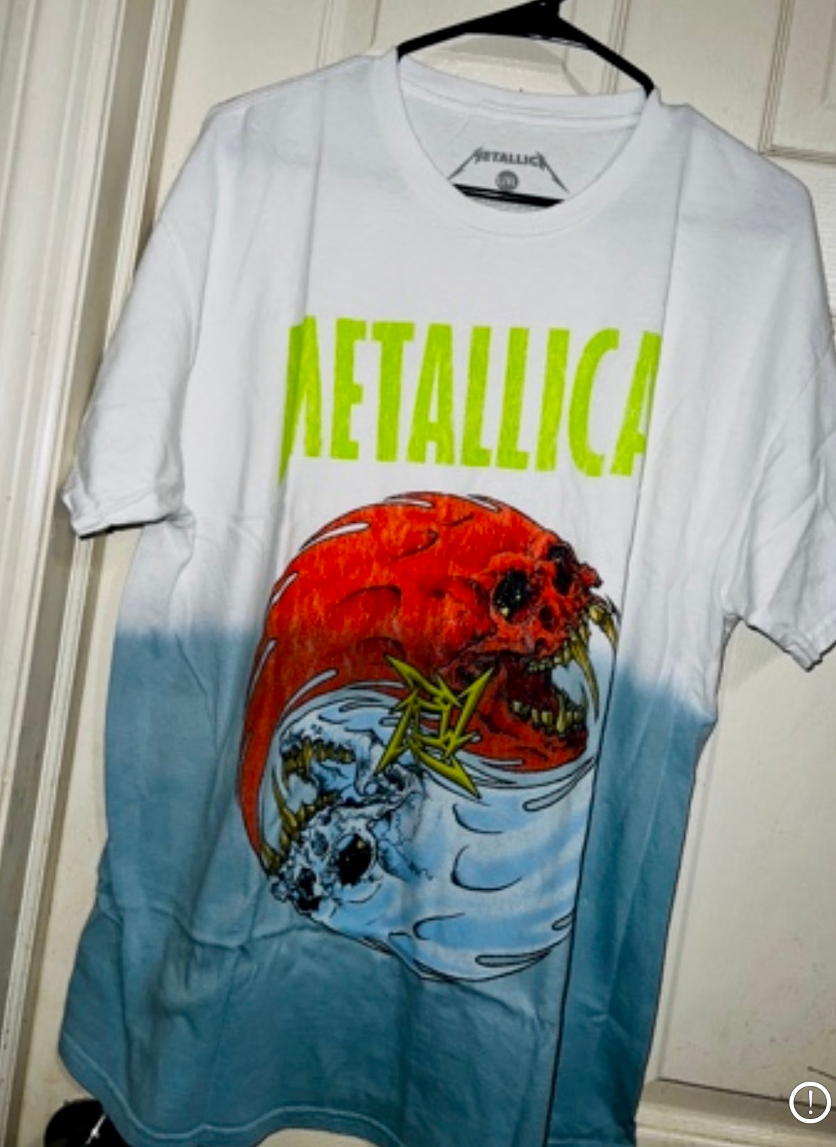 Metallica Tie Die Oversized Distressed Tee