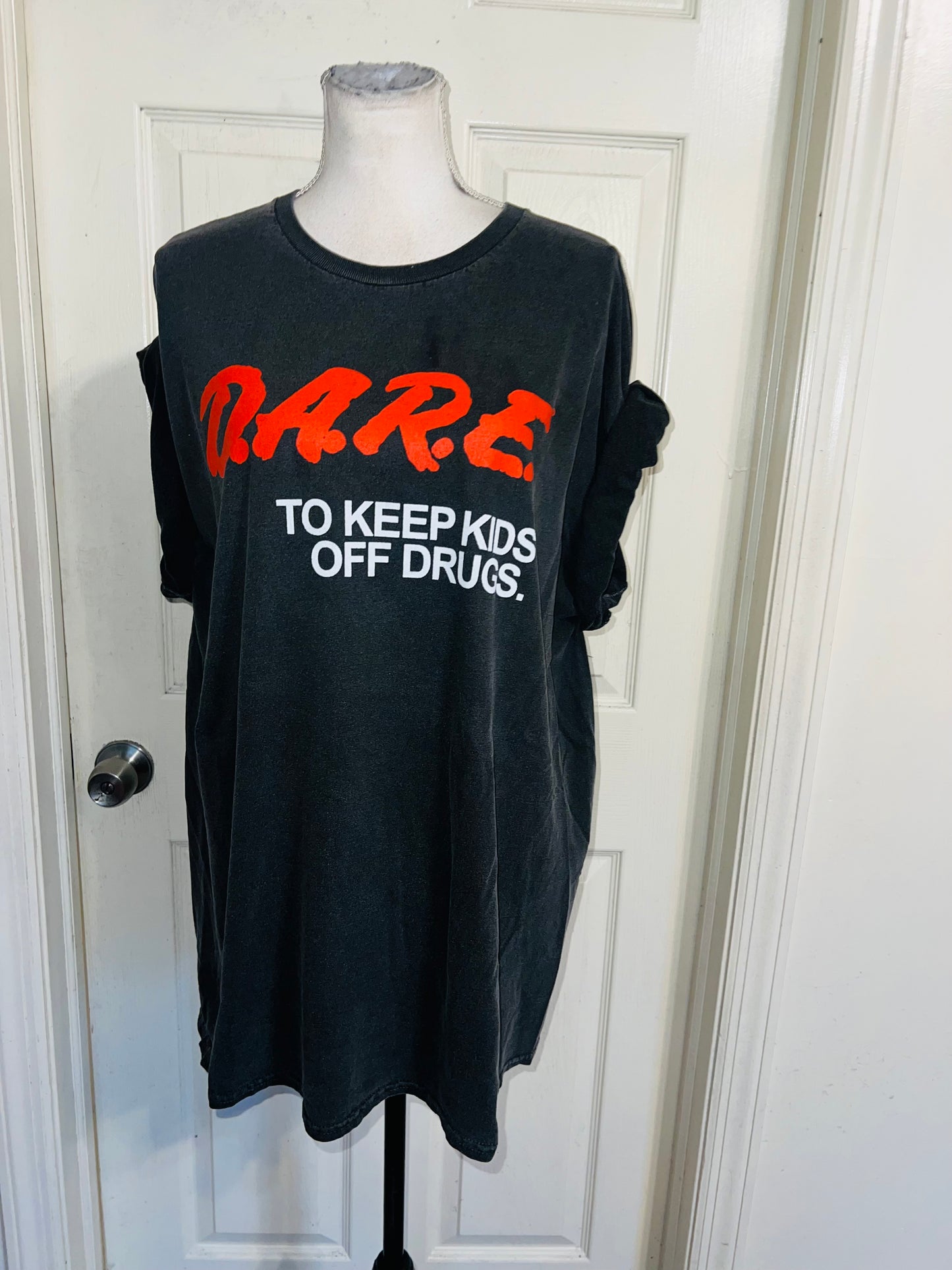 D.A.R.E. Oversized Distressed Tee