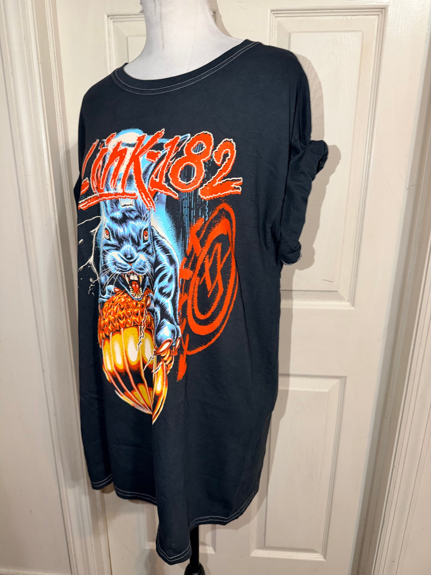 Blink-182 Oversized Distressed Tee