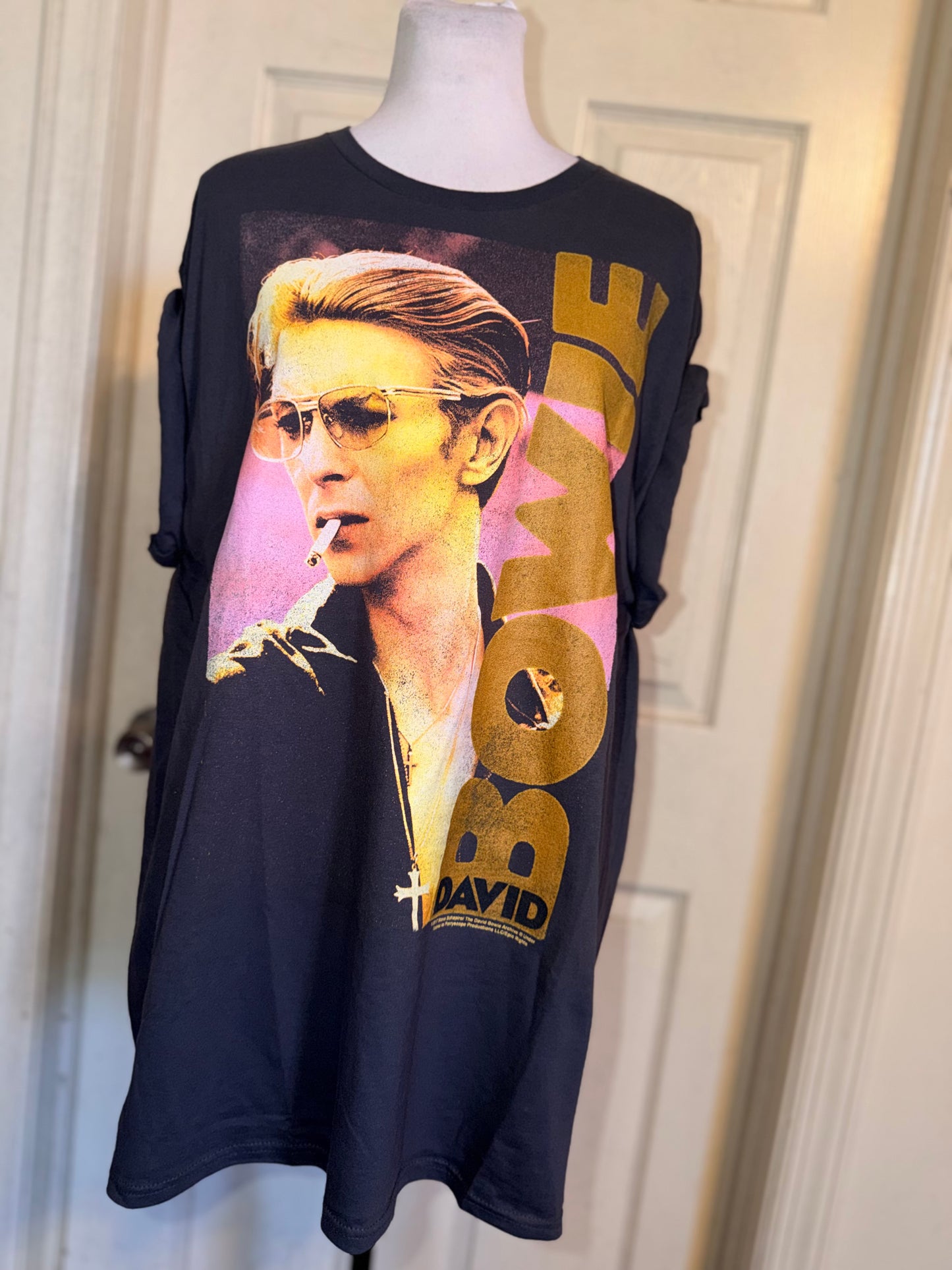 David Bowie Oversized Distressed Tee