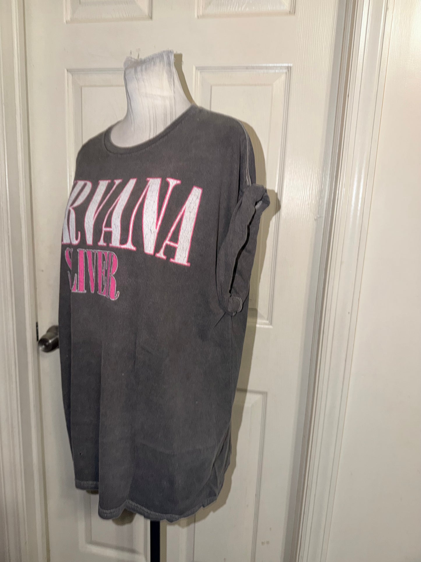 Nirvana Double Sided Oversized Distressed Tee (Copy)