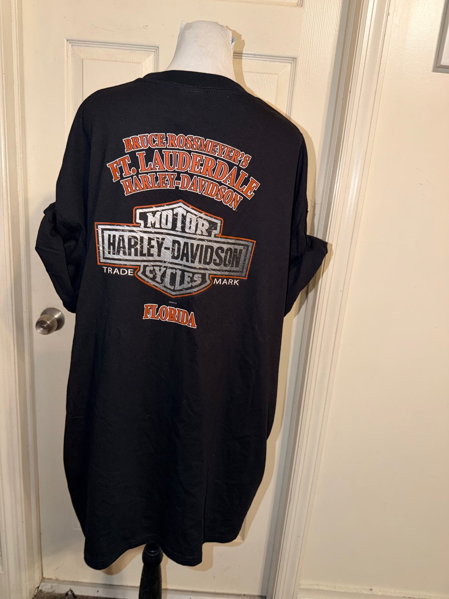 Harley Davidson Vintage Double Sided Oversized Tee