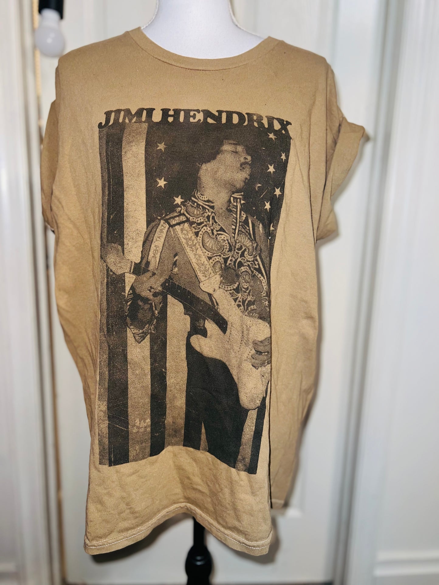 Jimi Hendrix Oversized Distressed Tee