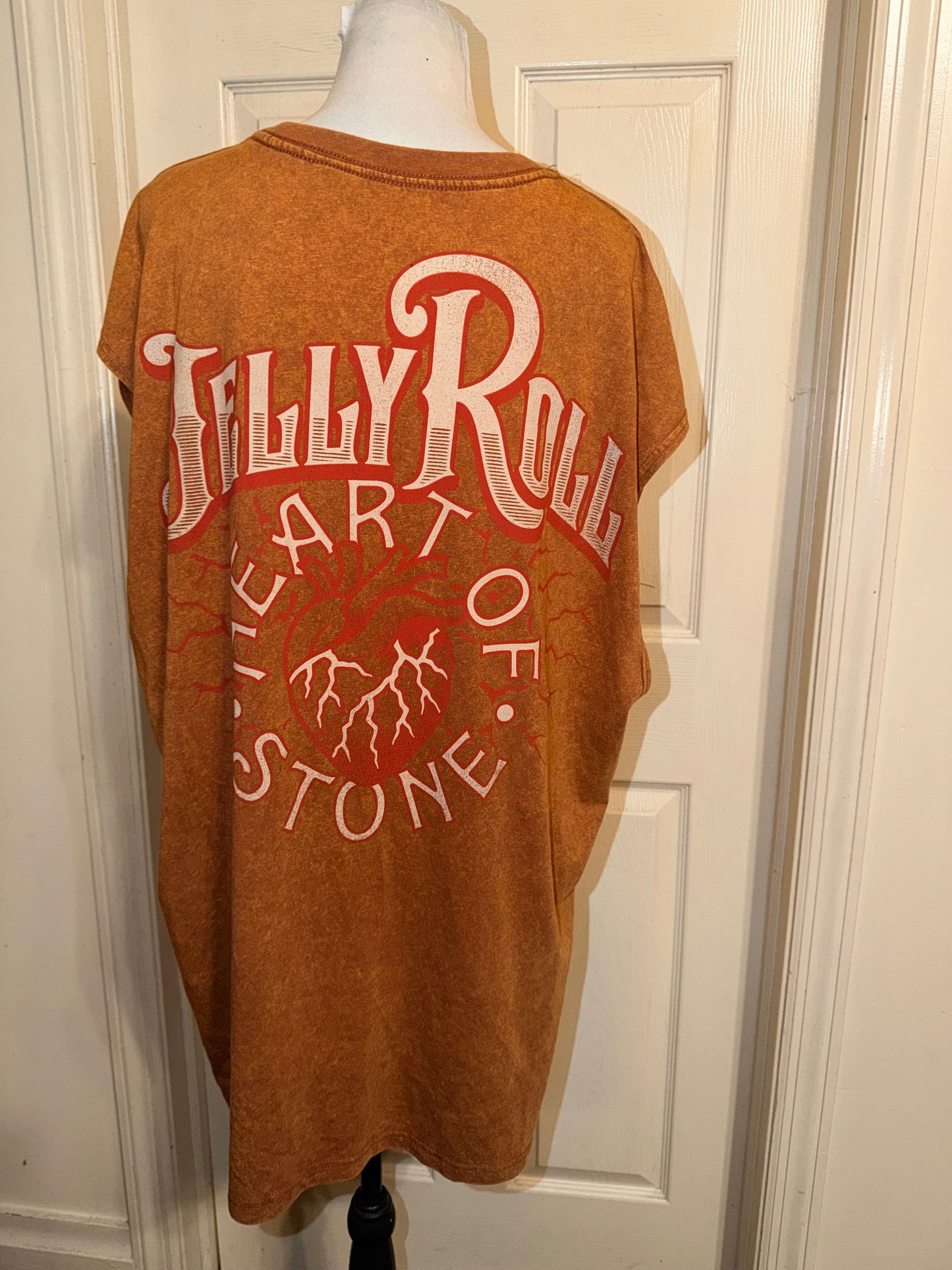 Jelly Roll Double Sided Oversized Distressed Tank