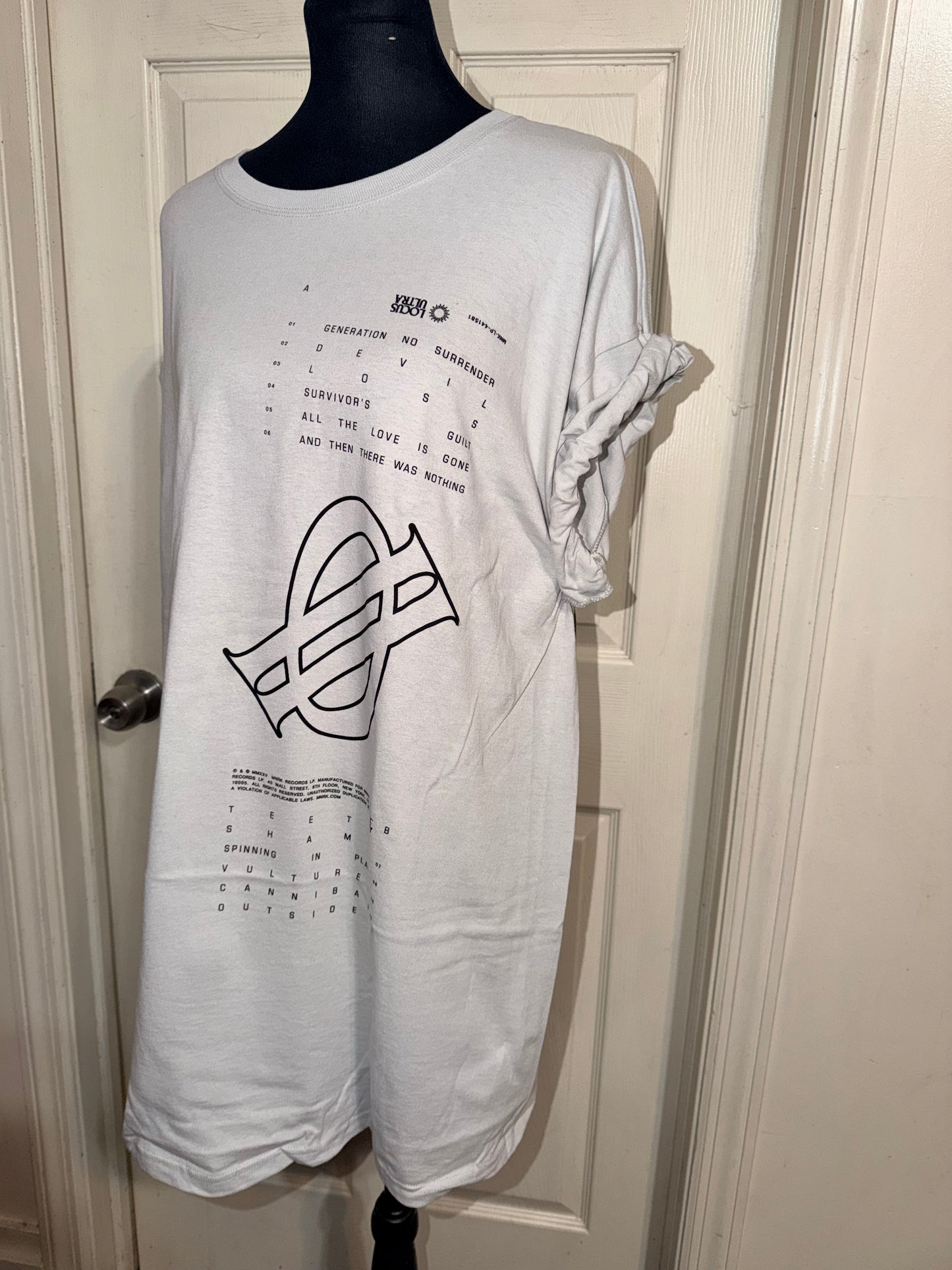 Underoath Double Sided Oversized Distressed Tee