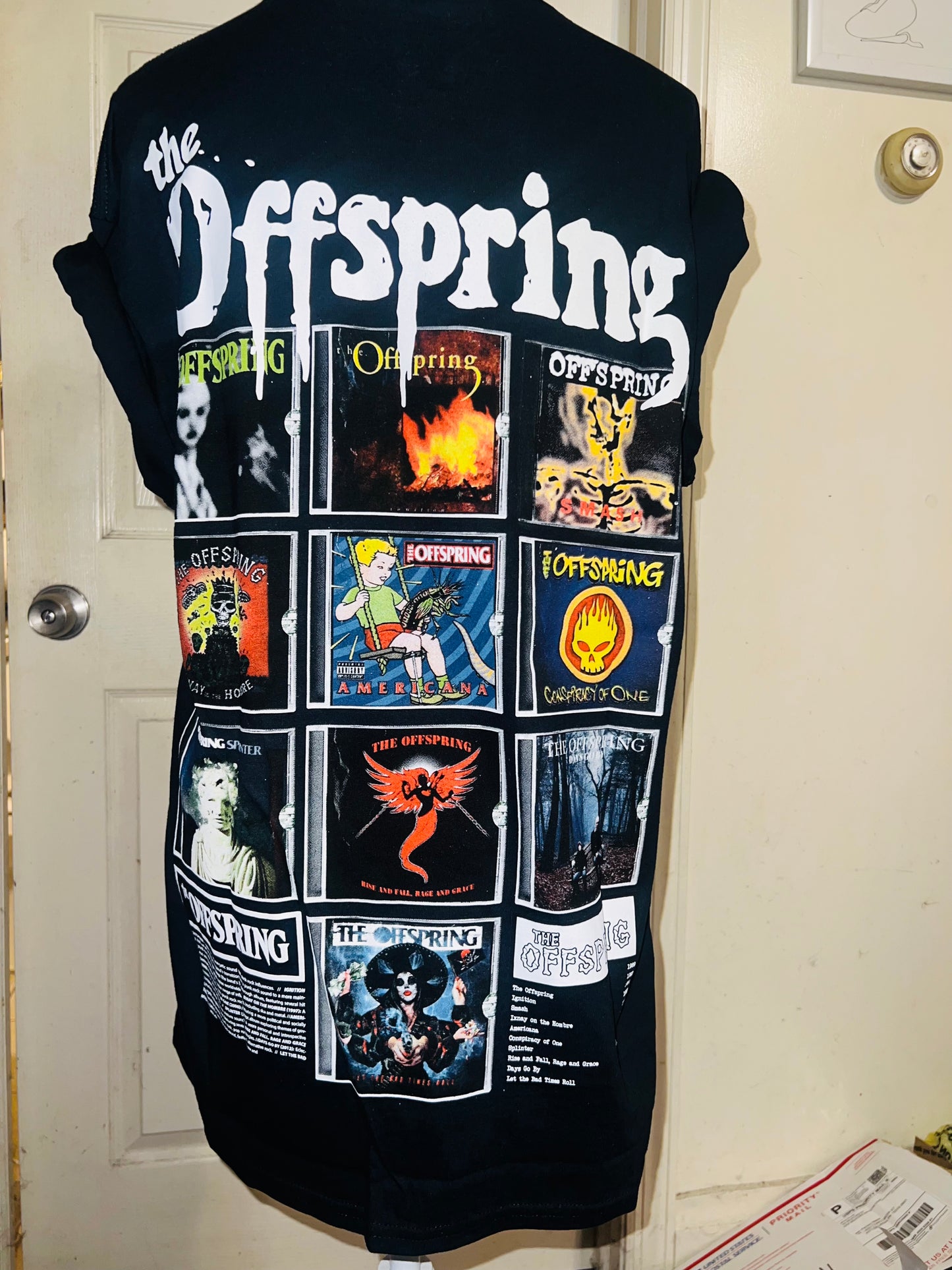 The Offspring Double Sided Oversized Distressed Tee