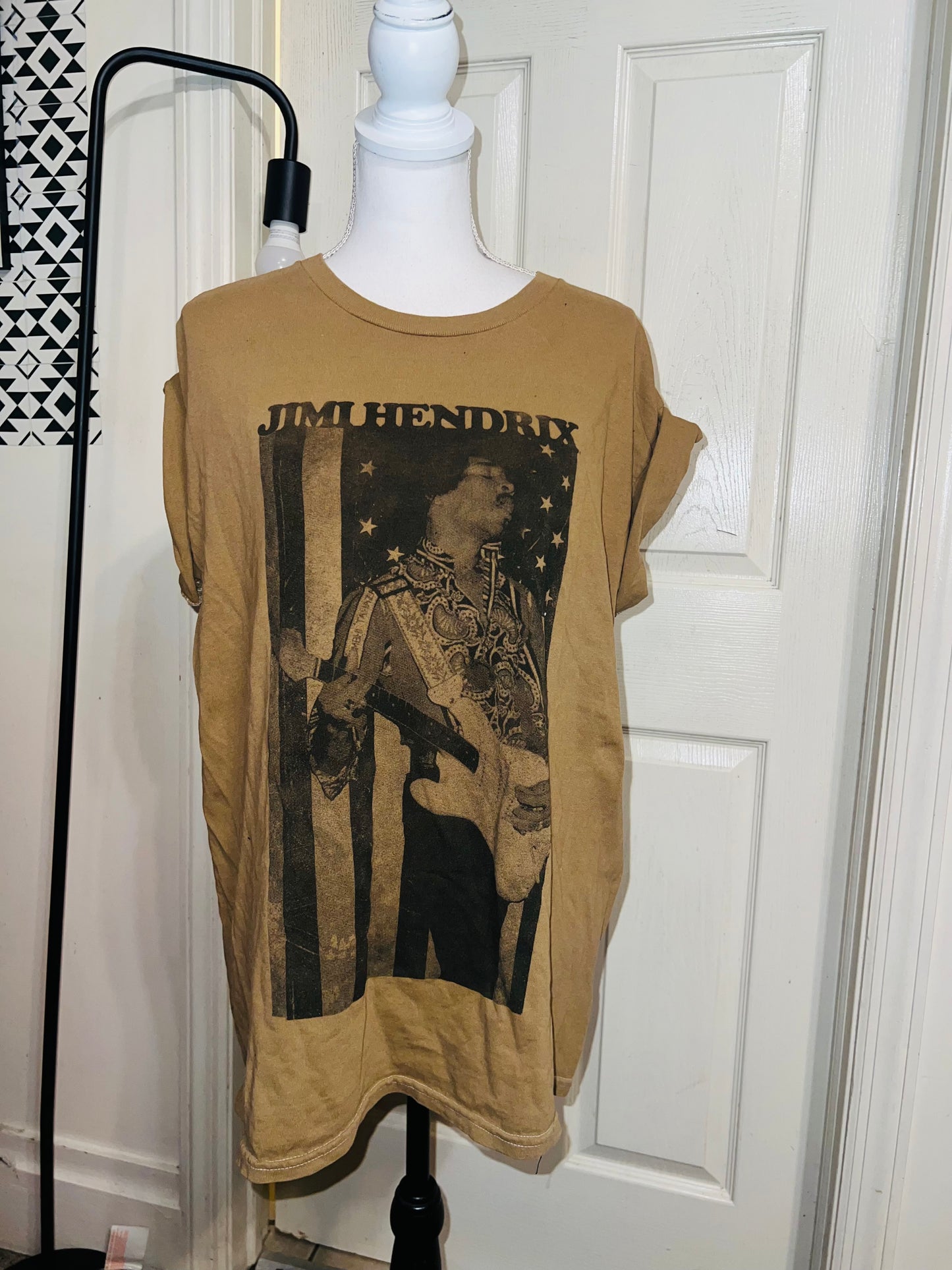 Jimi Hendrix Oversized Distressed Tee