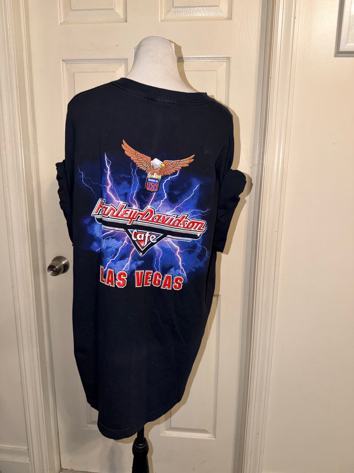 Harley Davidson Vintage Double Sided Oversized Tee