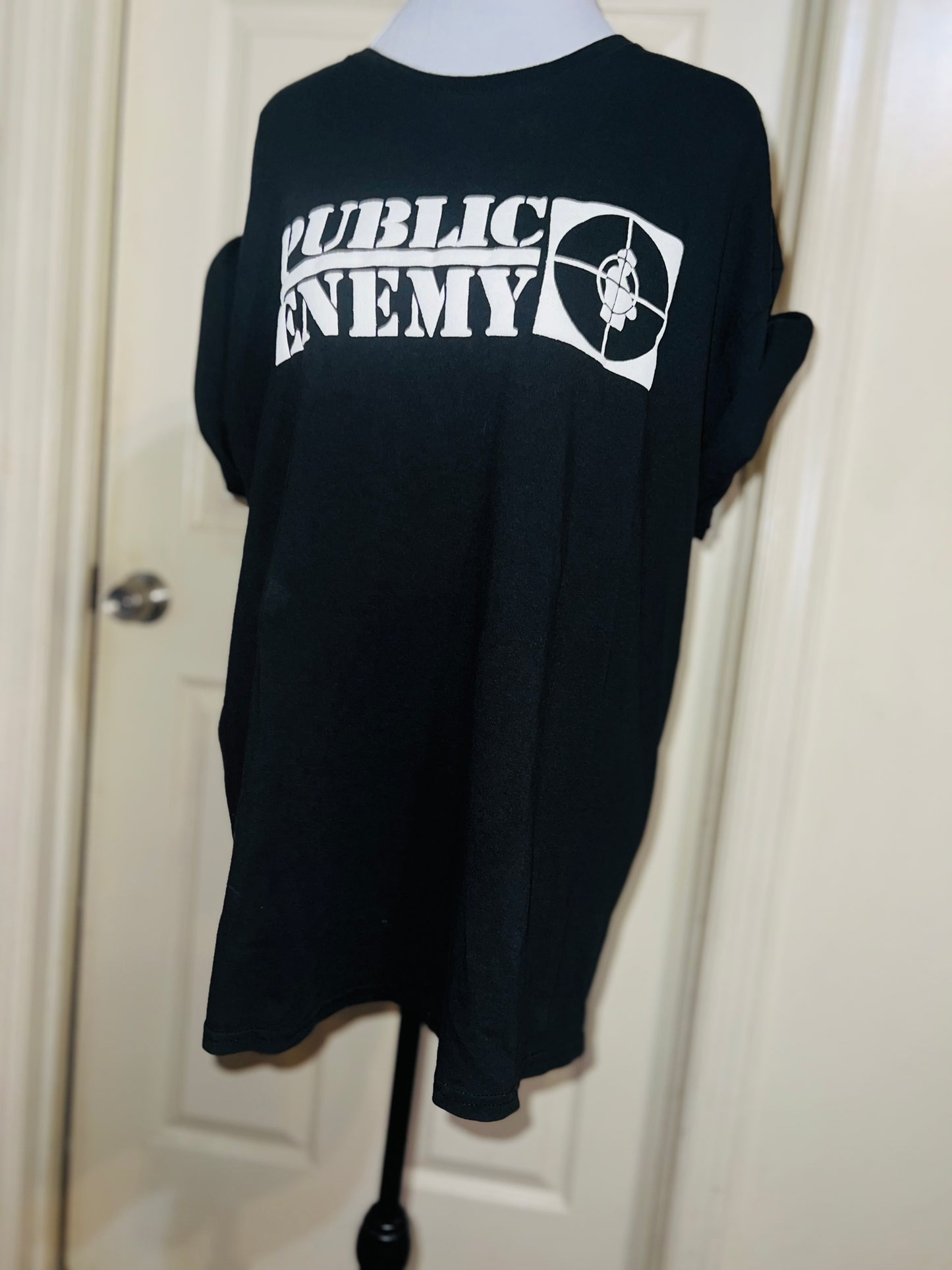 Public Enemy Oversized Double Sided Distressed Tee