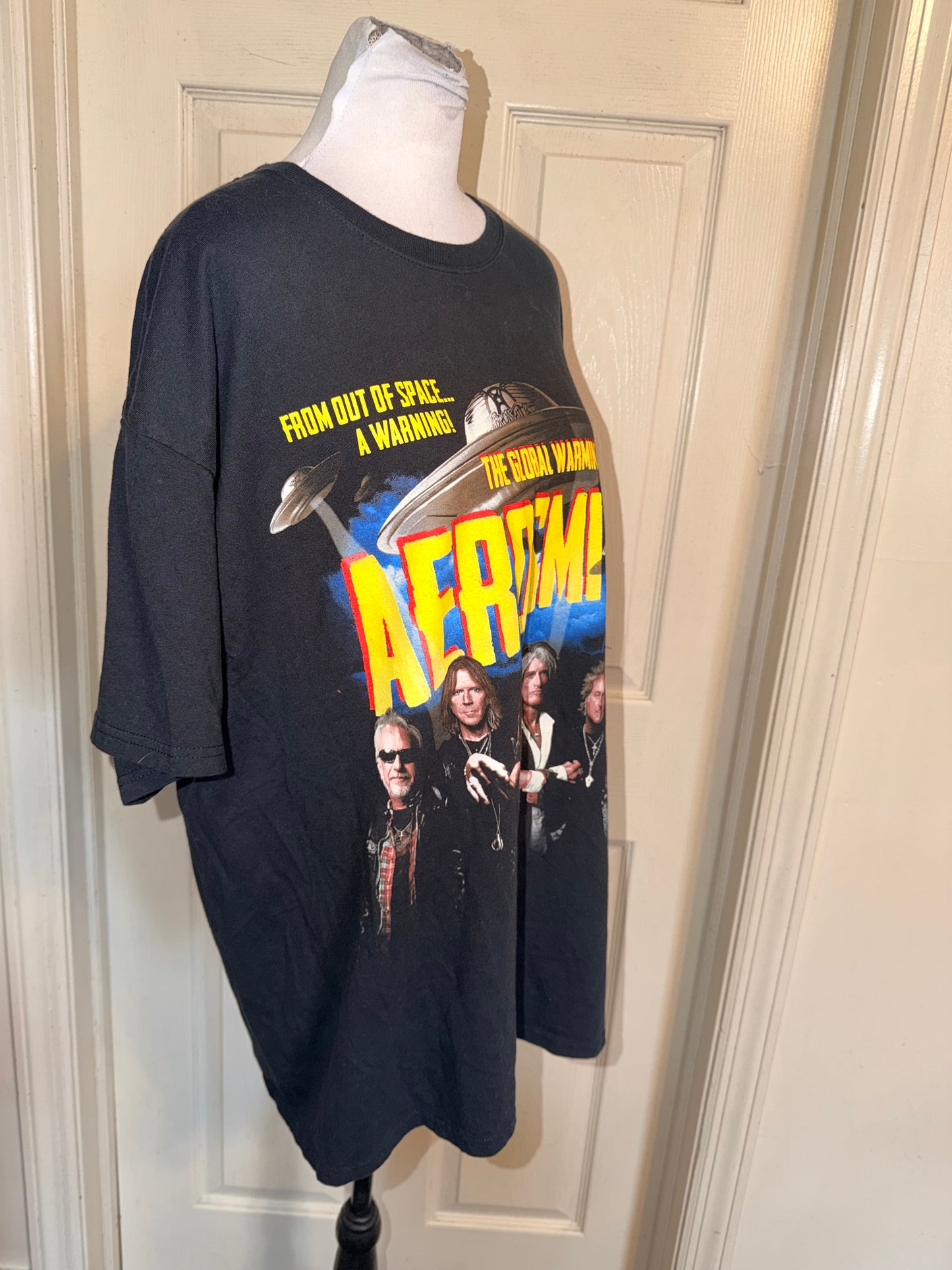Aerosmith Double Sided Vintage Oversized Distressed Tee