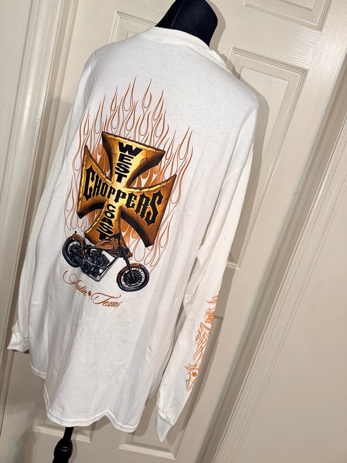 West Coast Choppers Double Sided Oversized Long Sleeve Tee
