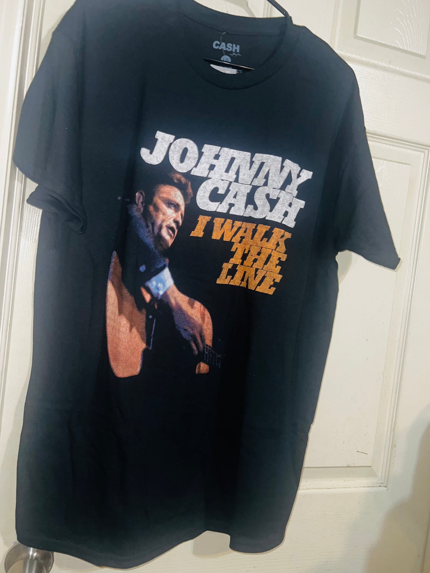 Johnny Cash Walk the Line Oversized Tee