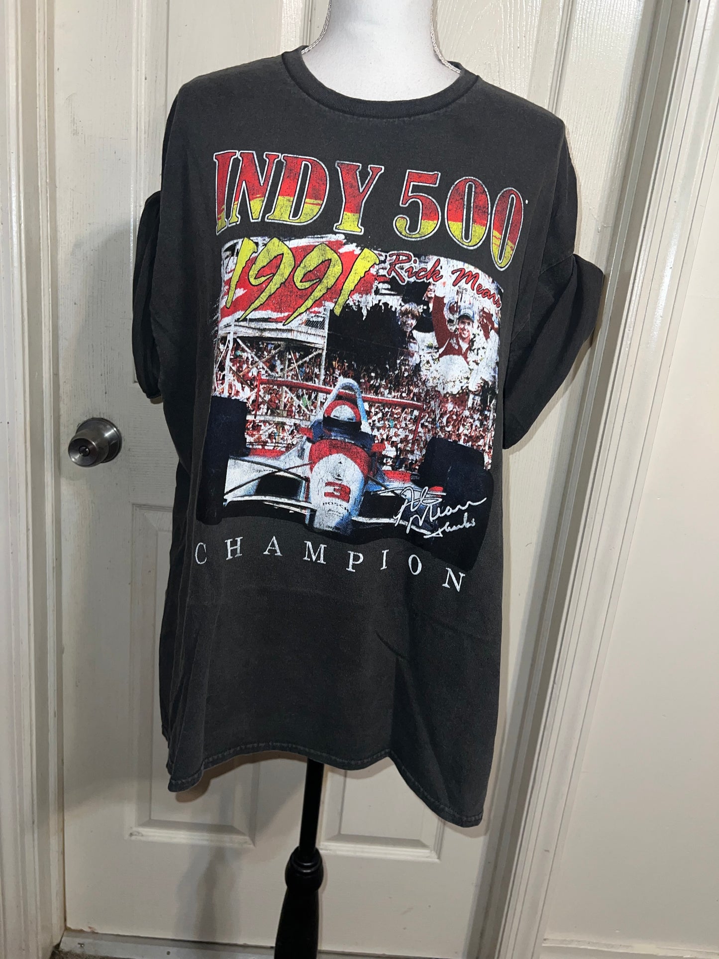 Indy 500 Oversized Distressed Tee