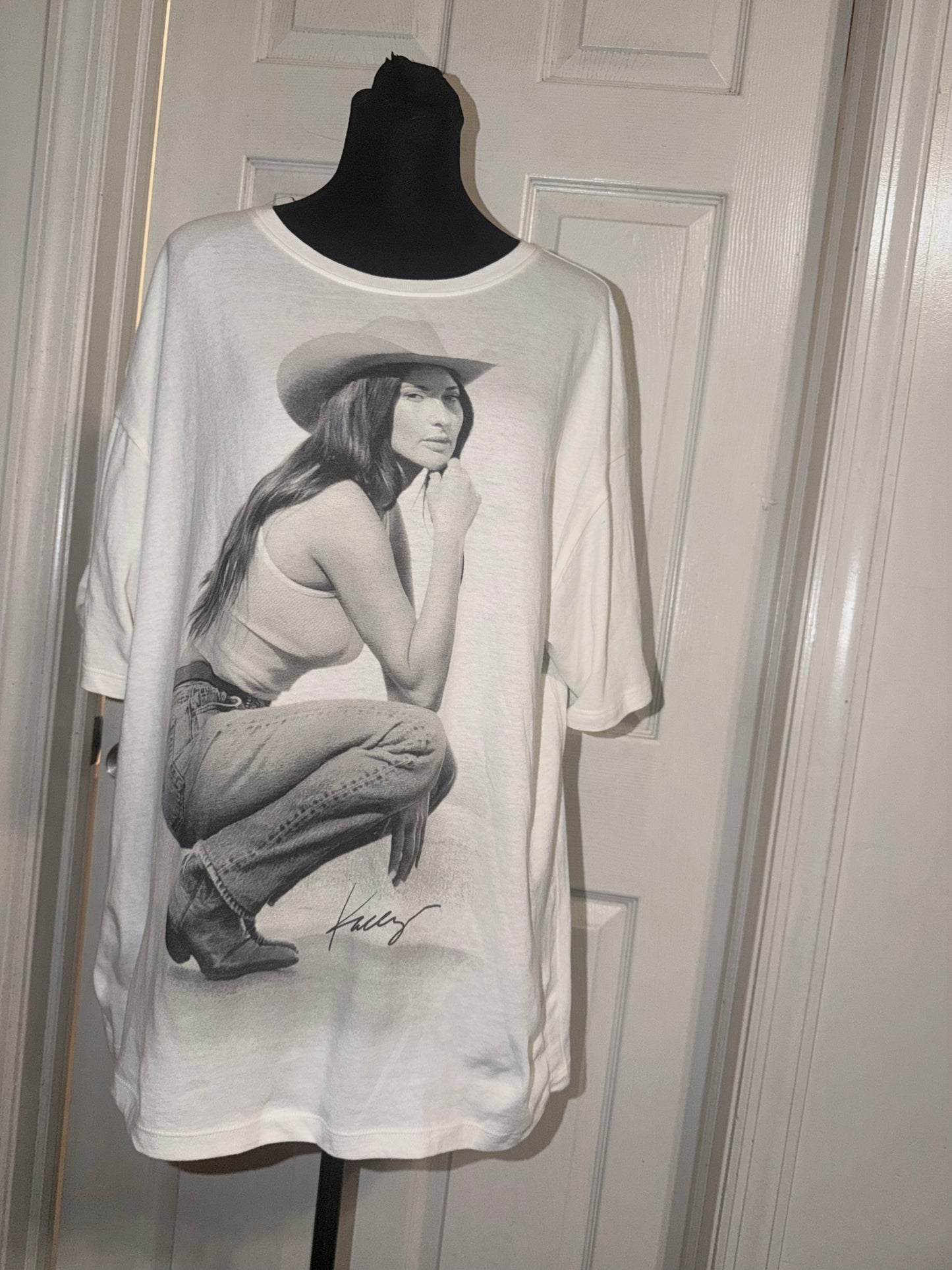 Kasey Musgraves Oversized Distressed Tee