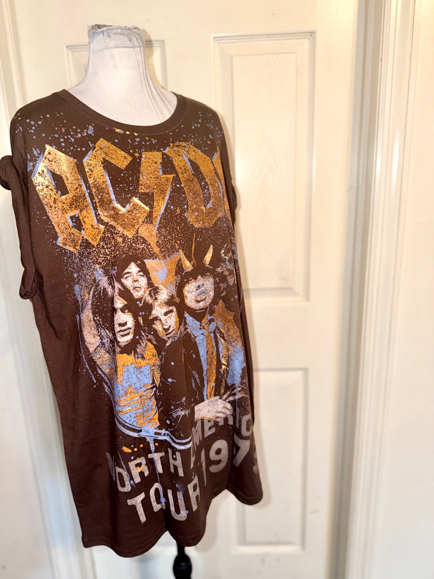 AC/DC Double Sides Oversized Tee