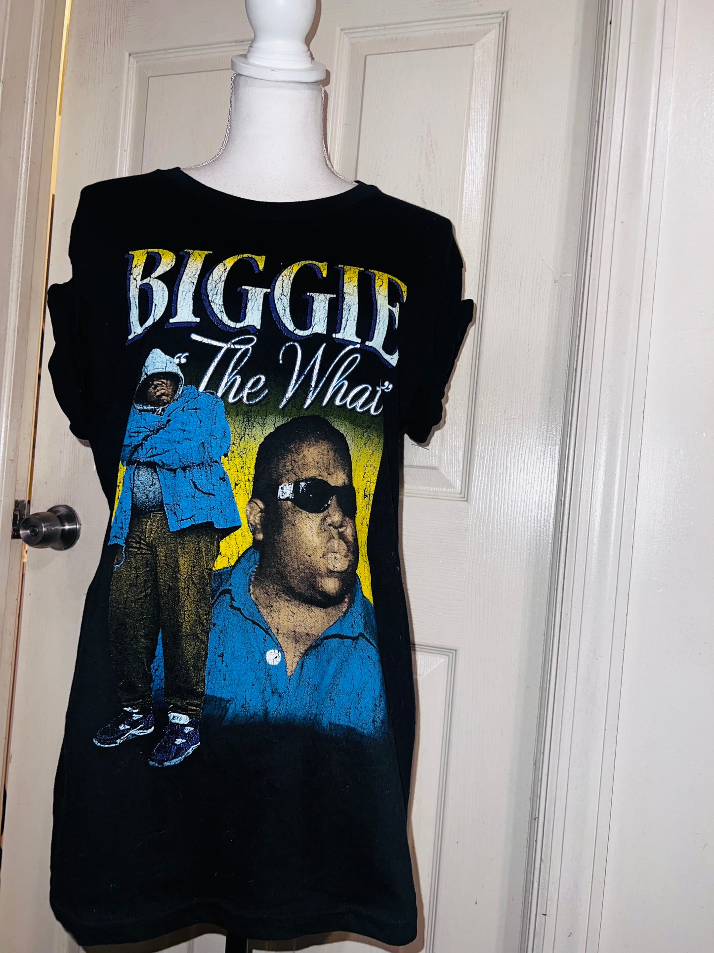 Biggie Smalls Oversized Distressed Tee