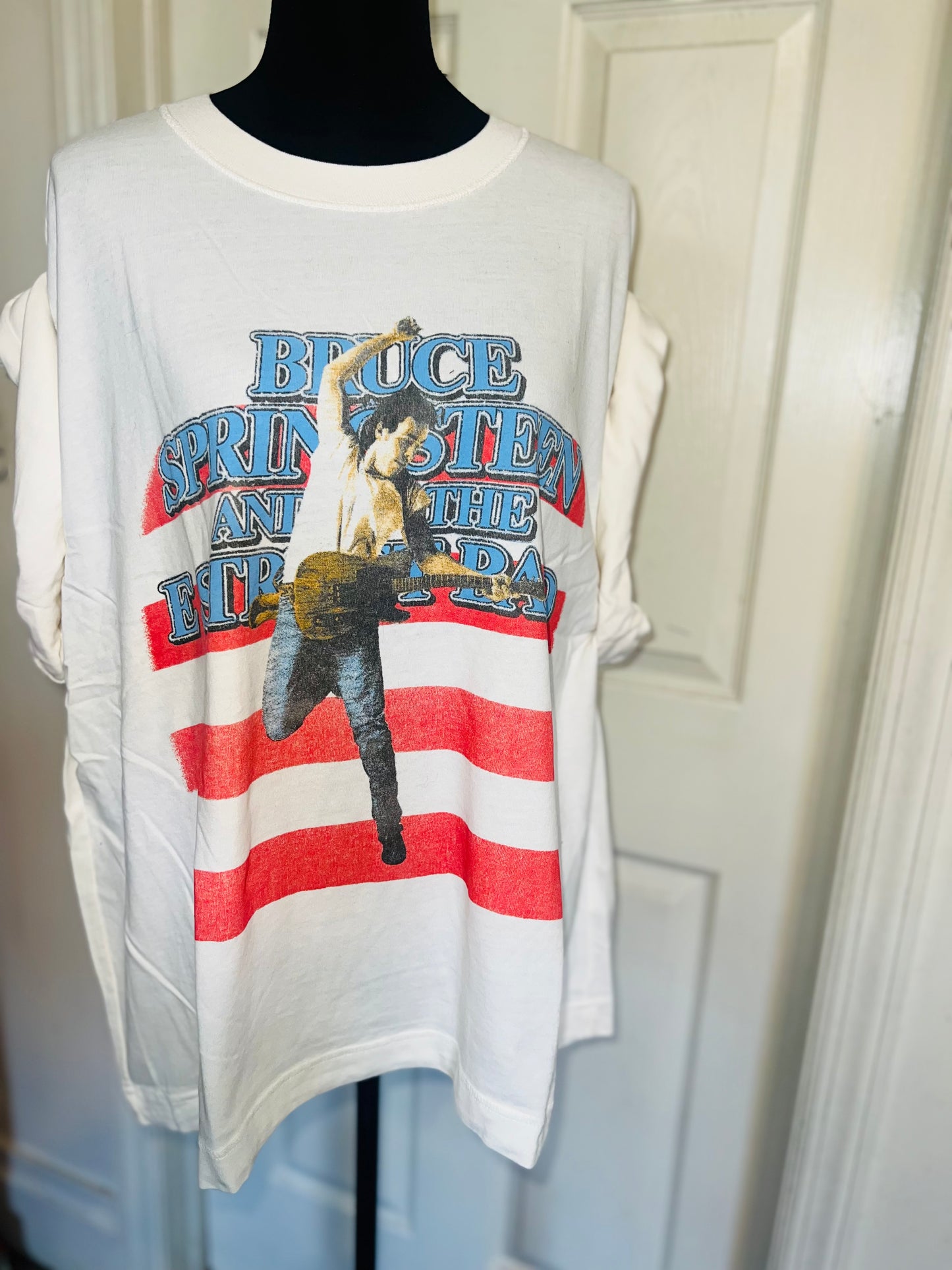 Bruce Springsteen and the Street Band Double Sided Oversized Distressed Tee