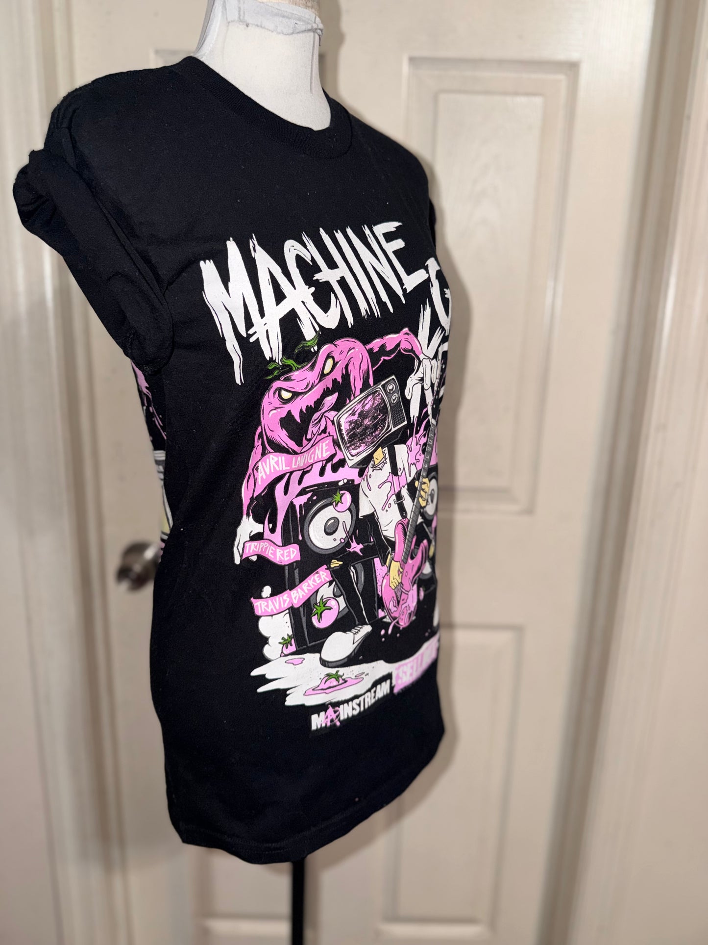 Machine Gun Kelly ft. Avril Lavigne Double Sided Oversized Distressed Tee