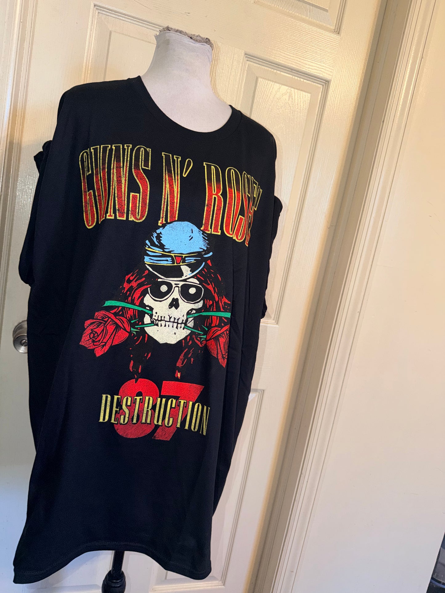 Guns N’ Roses Double Sided Oversized Distressed Tee