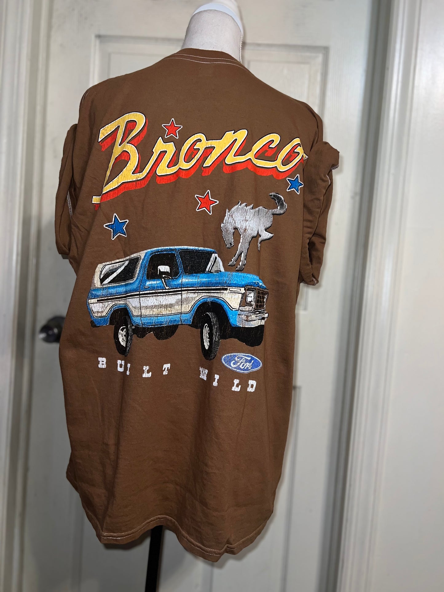 Ford Bronco Double Sided Oversized Distressed Tee