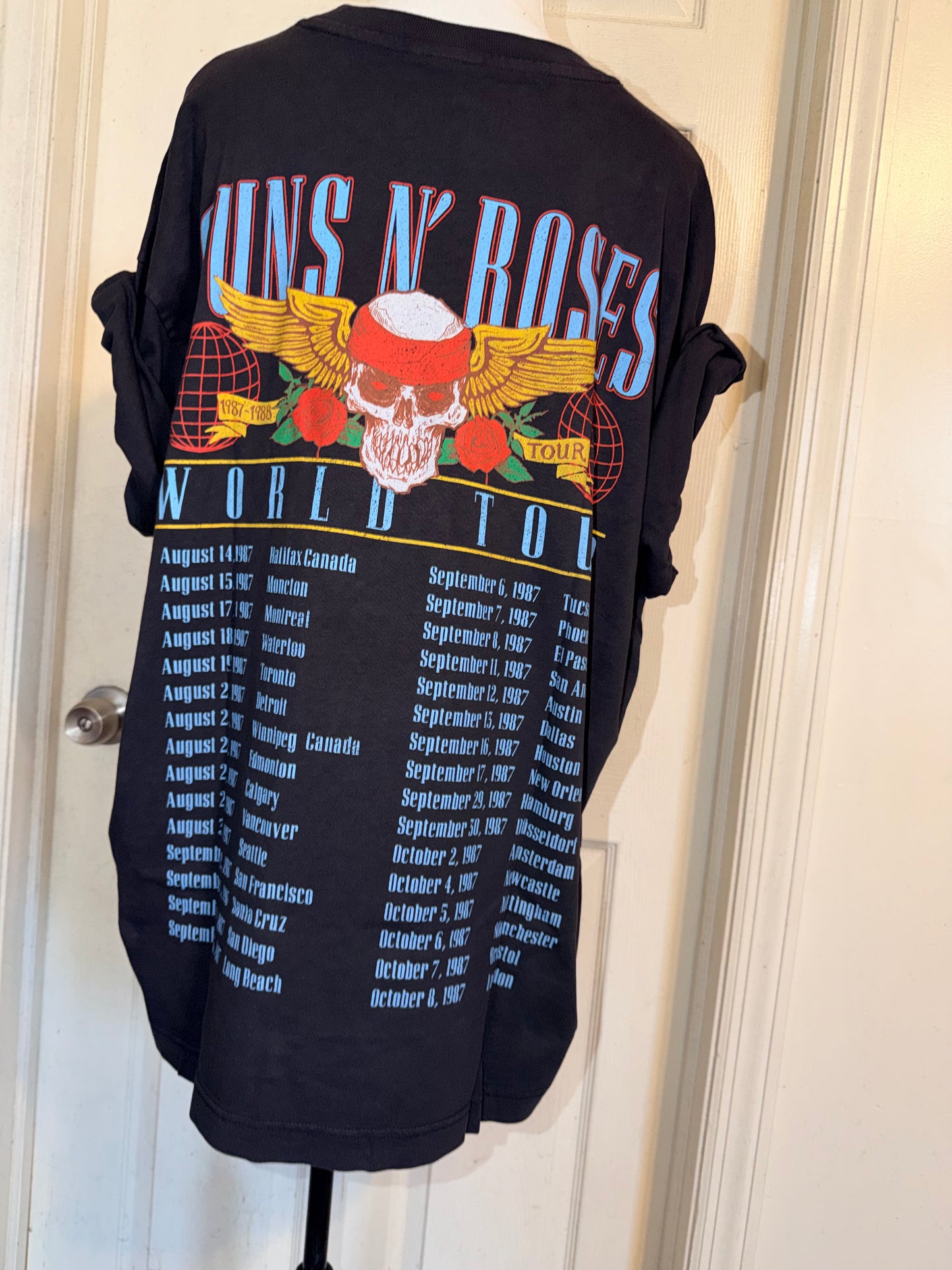 Guns N’ Roses Double Sided Oversized Distressed Tee