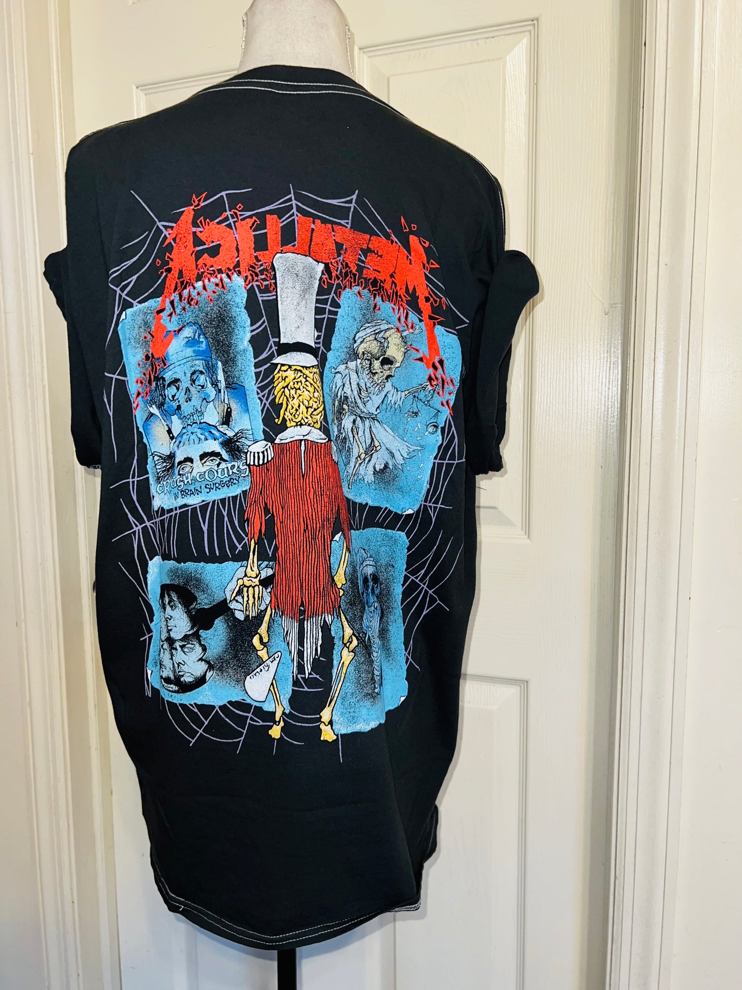 Metallica Double Sided Oversized Distressed Tee