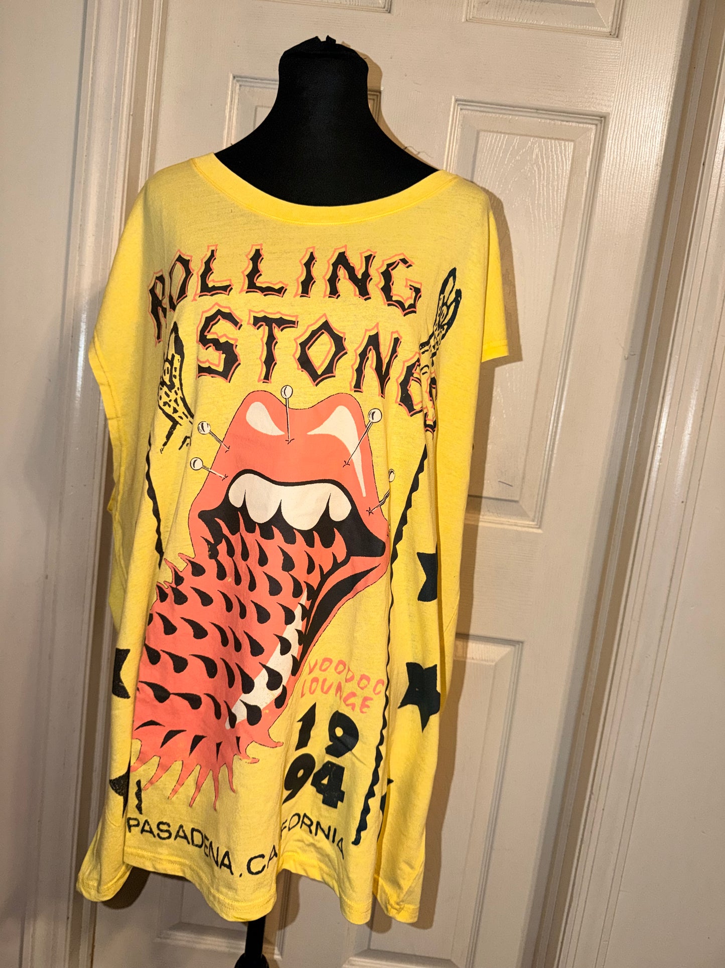 The Rolling Stones Oversized Distressed Tank
