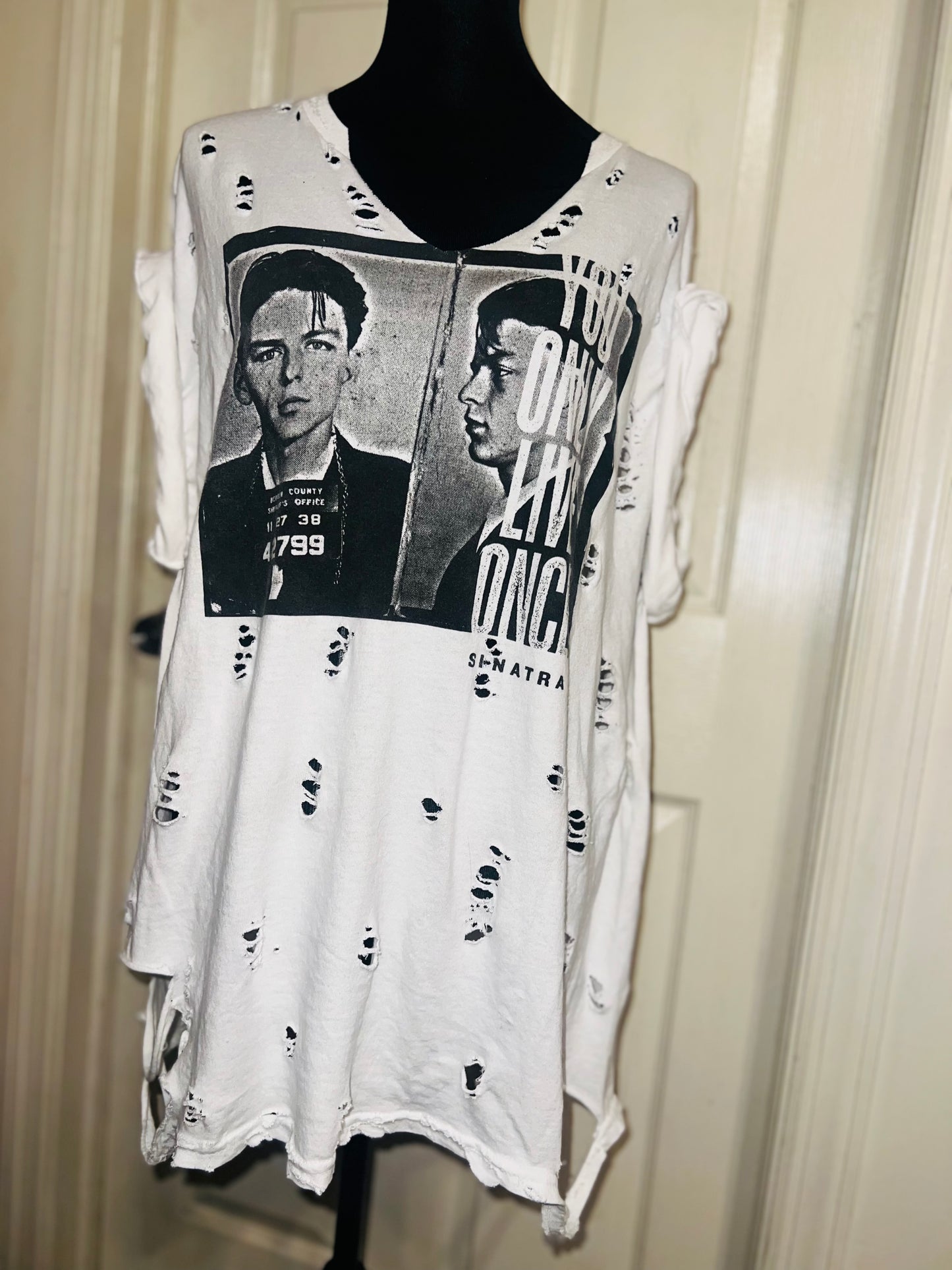 Frank Sinatra Oversized Distressed Tee