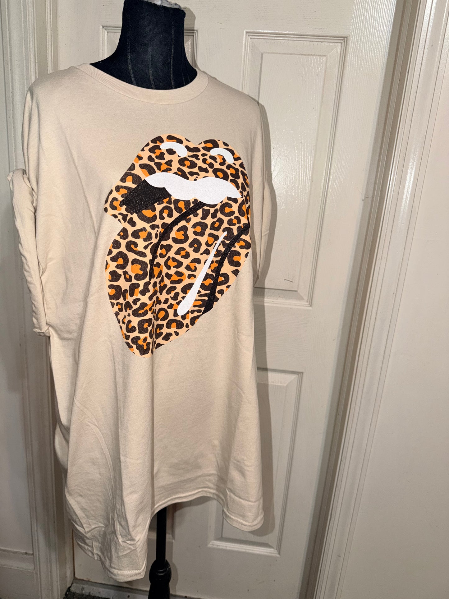 The Rolling Stones Oversized Distressed Tee