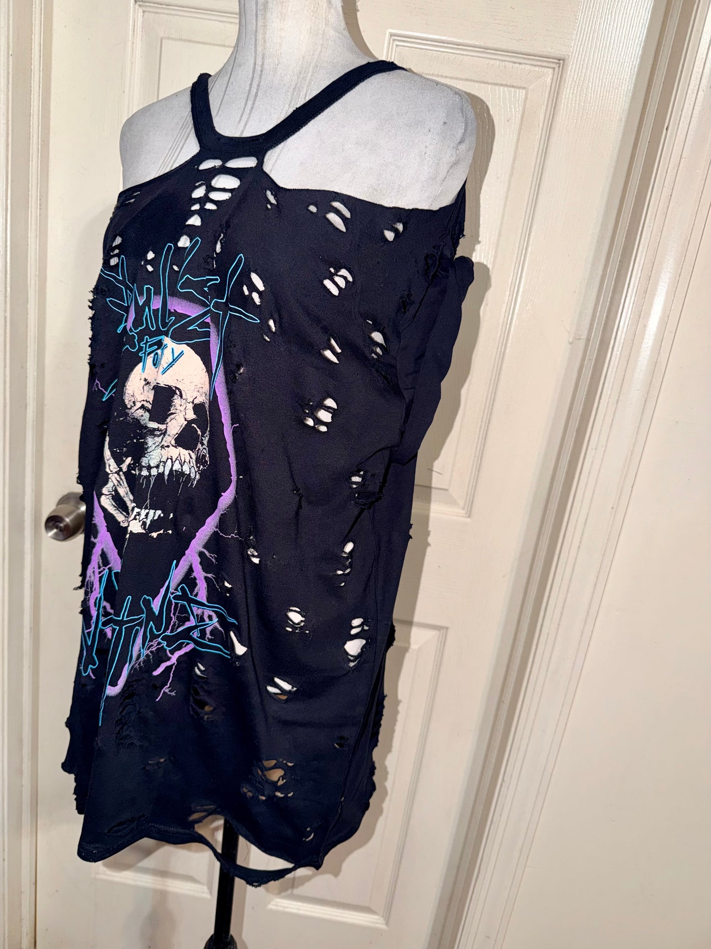 Bullet for my Valentine Oversized Distressed Tee