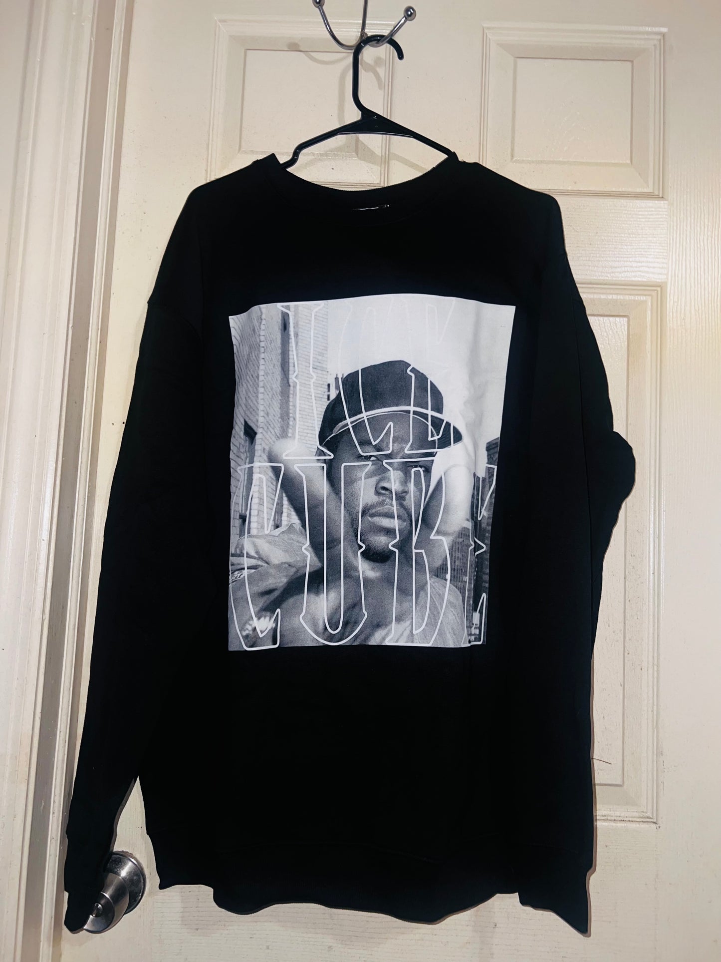 Ice Cube Oversized Distressed Sweatshirt