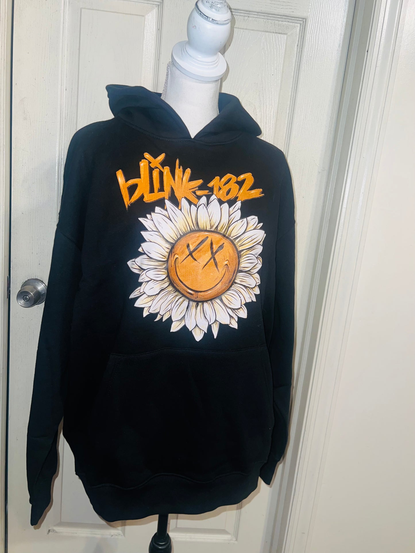 Blink 182 Oversized Distressed Sweatshirt