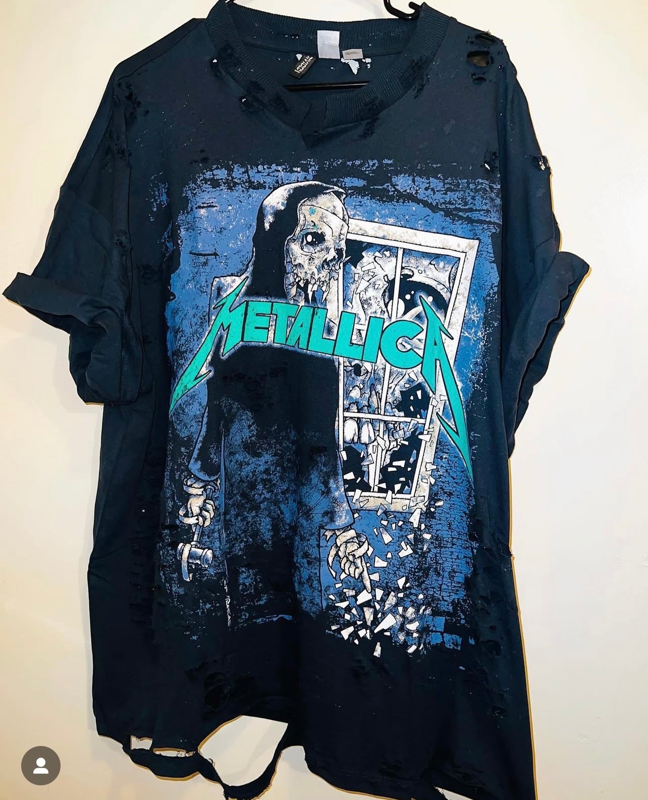 Metallica Oversized Distressed Tee