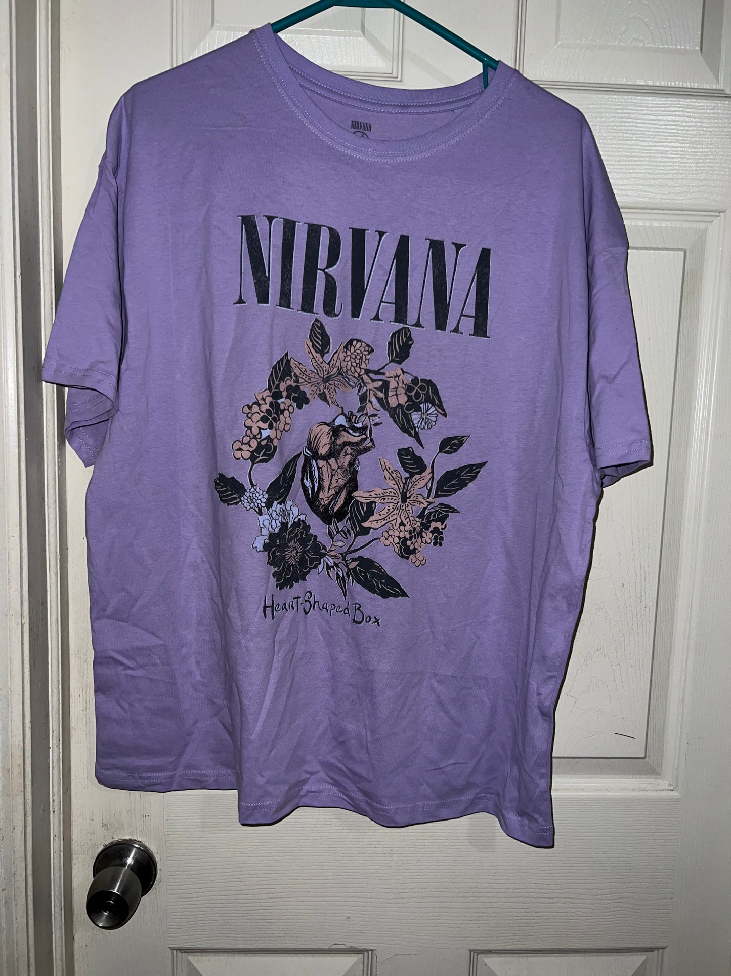 Nirvana Heart Shaped Box Oversized Tee