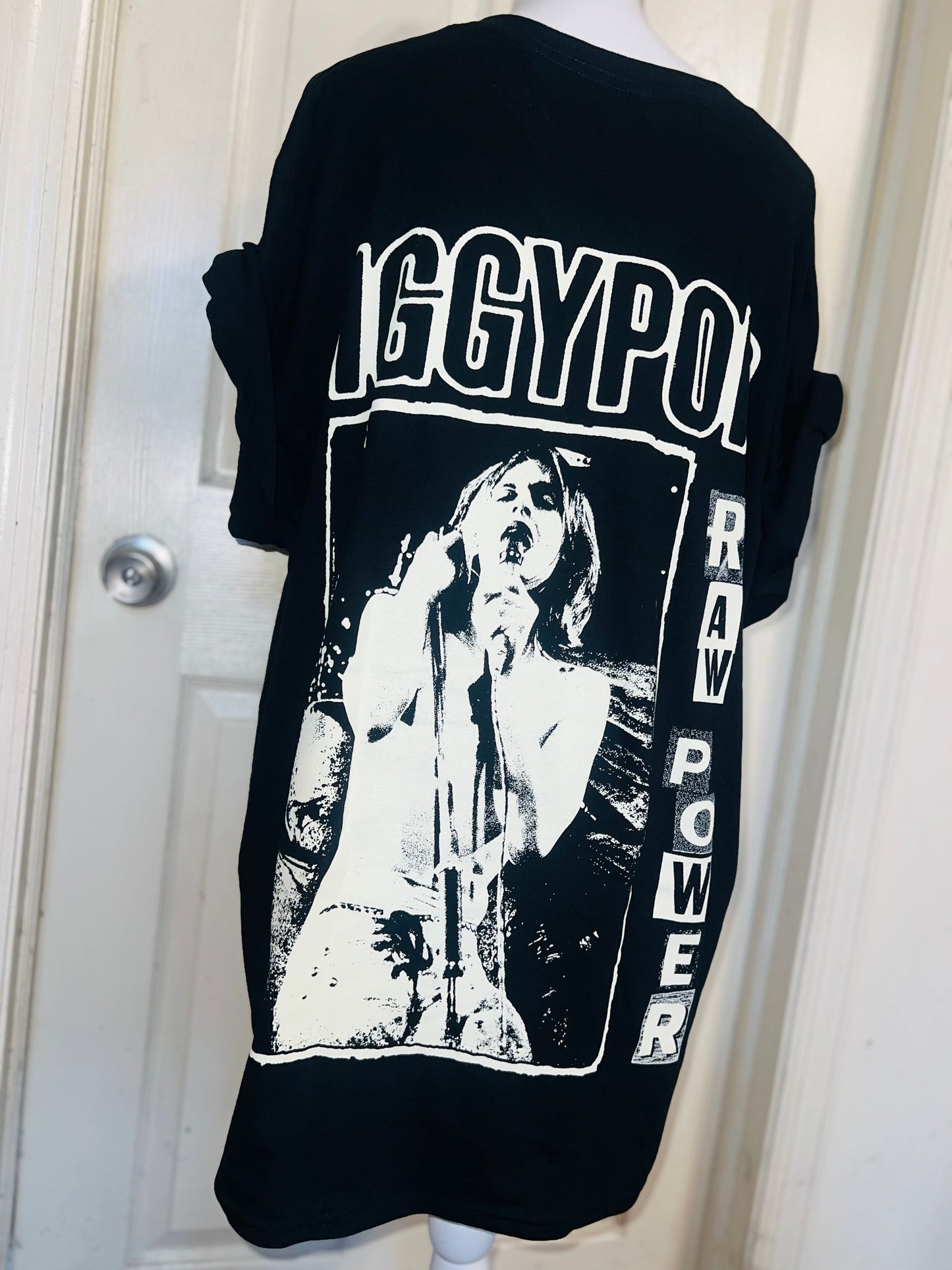 Iggy Pop Double Sided Oversized Distressed Tee