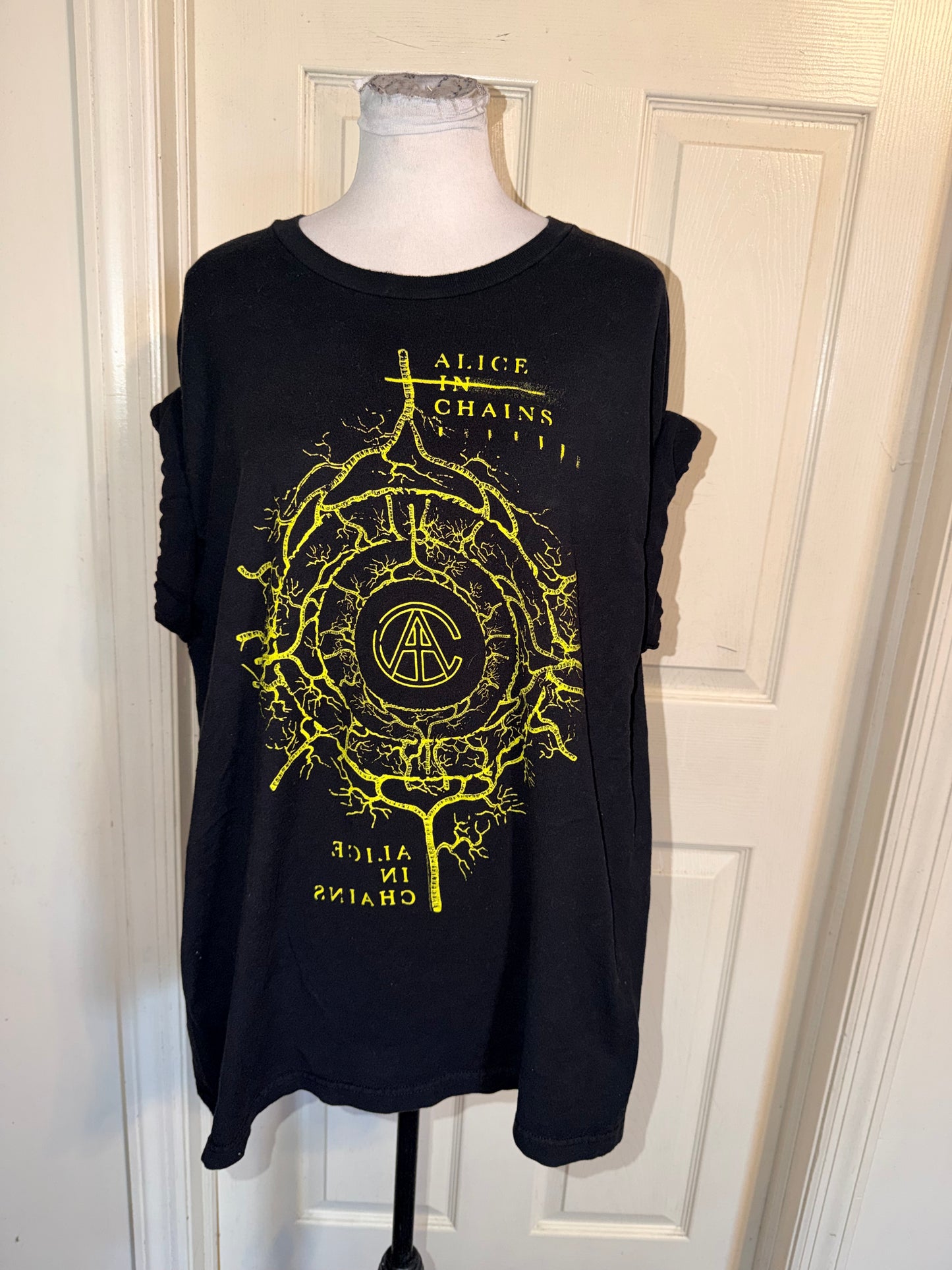Alice In Chains Double Sided Oversized Distressed Tee