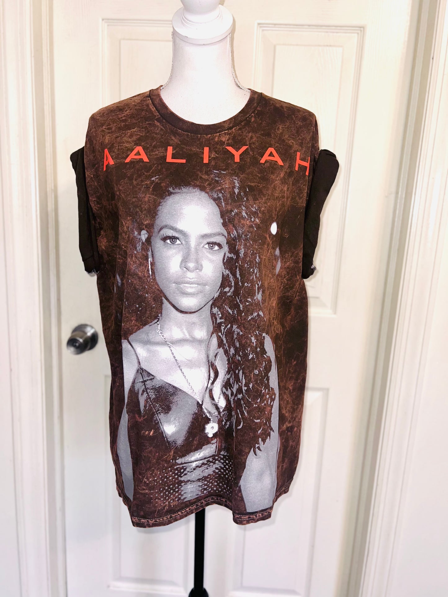 Aaliyah Oversized Distressed Tee
