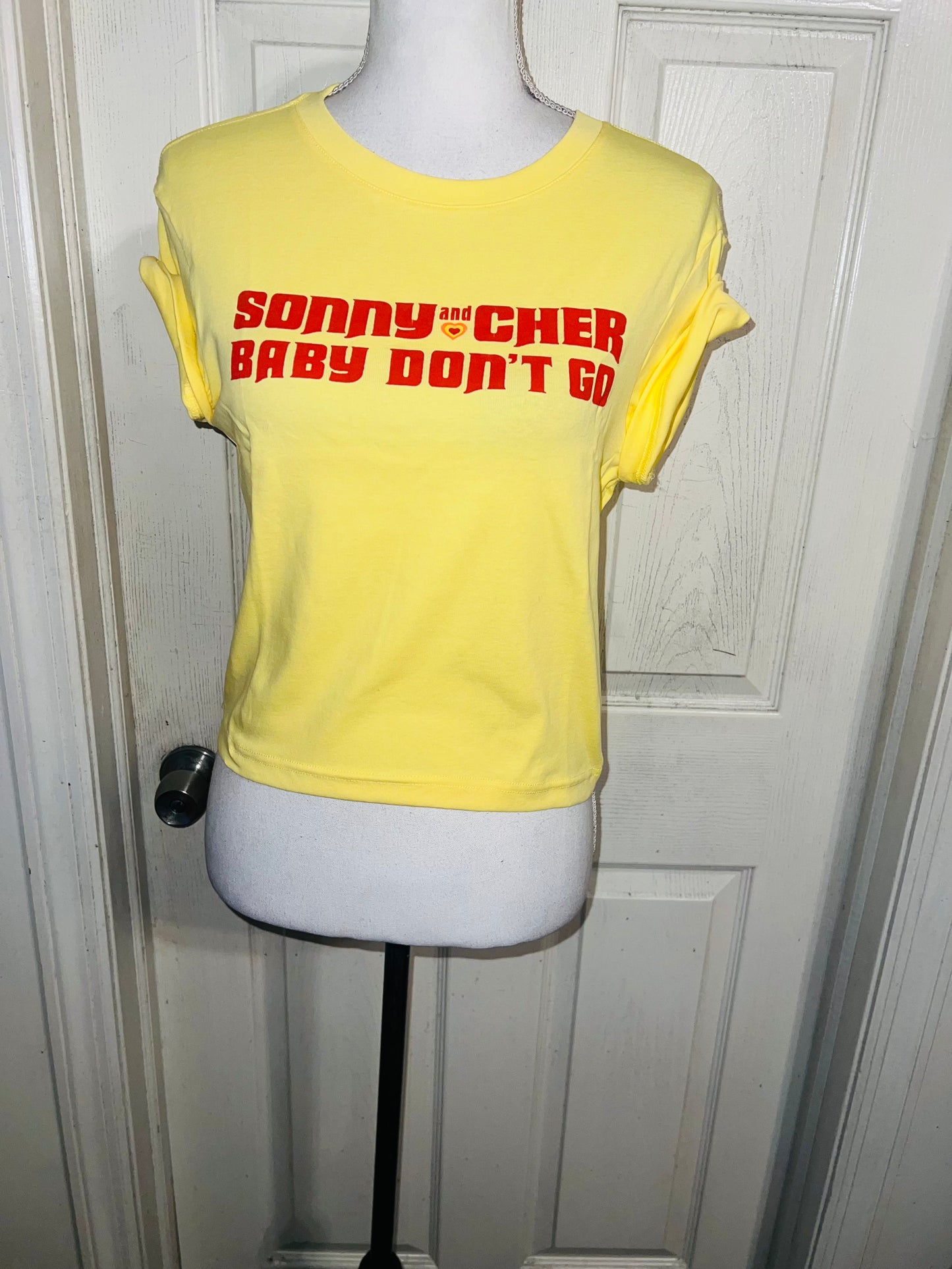 Sony & Cher Distressed Baby Tee