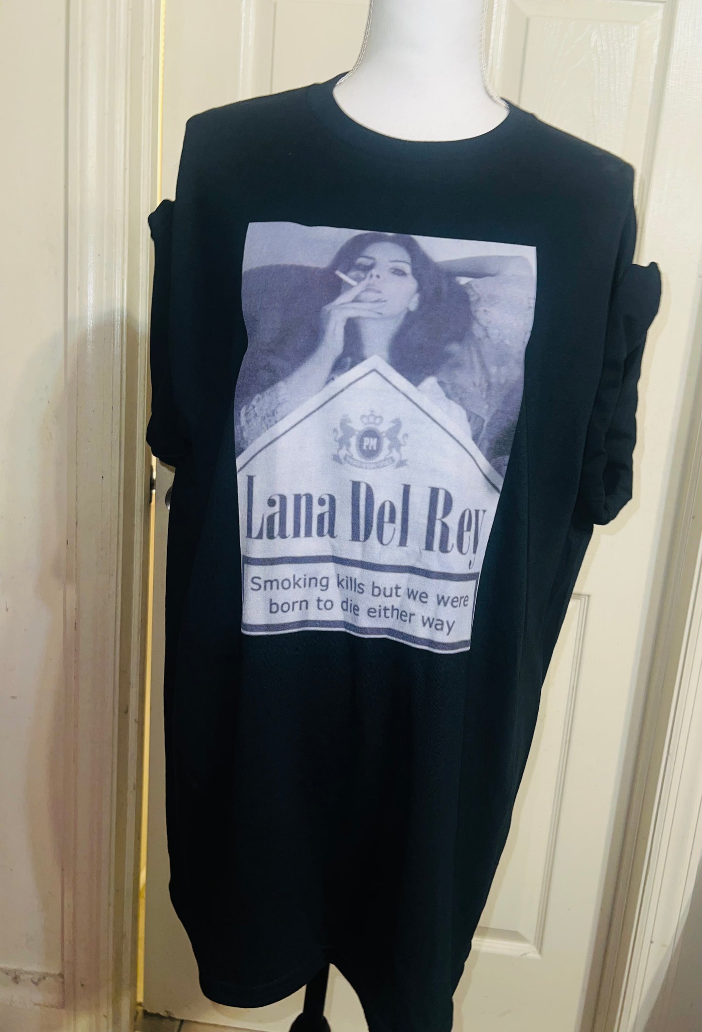 Lana Del Rey Born to Die Oversized Distressed Tee