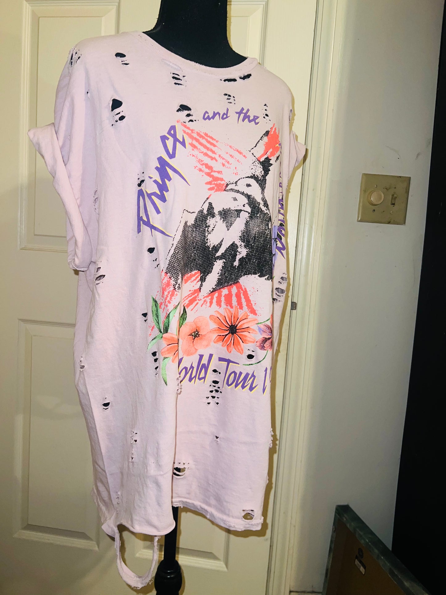 Prince and The Revolution 85 Oversized Distressed Tee