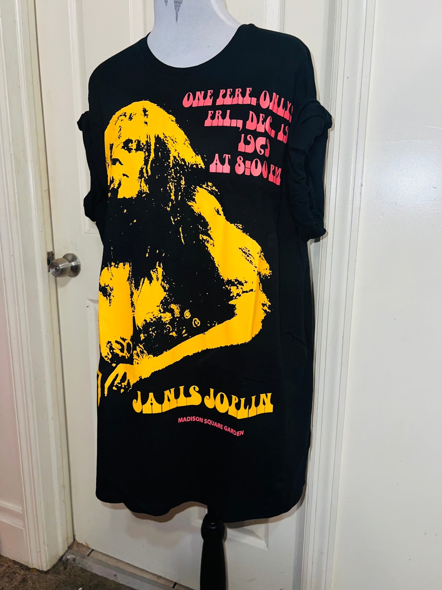 Janis Joplin Oversized Distressed Tee