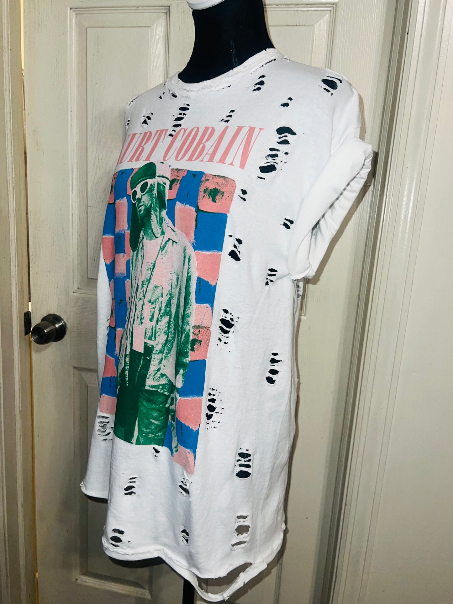 Kurt Cobain Oversized Distressed Tee