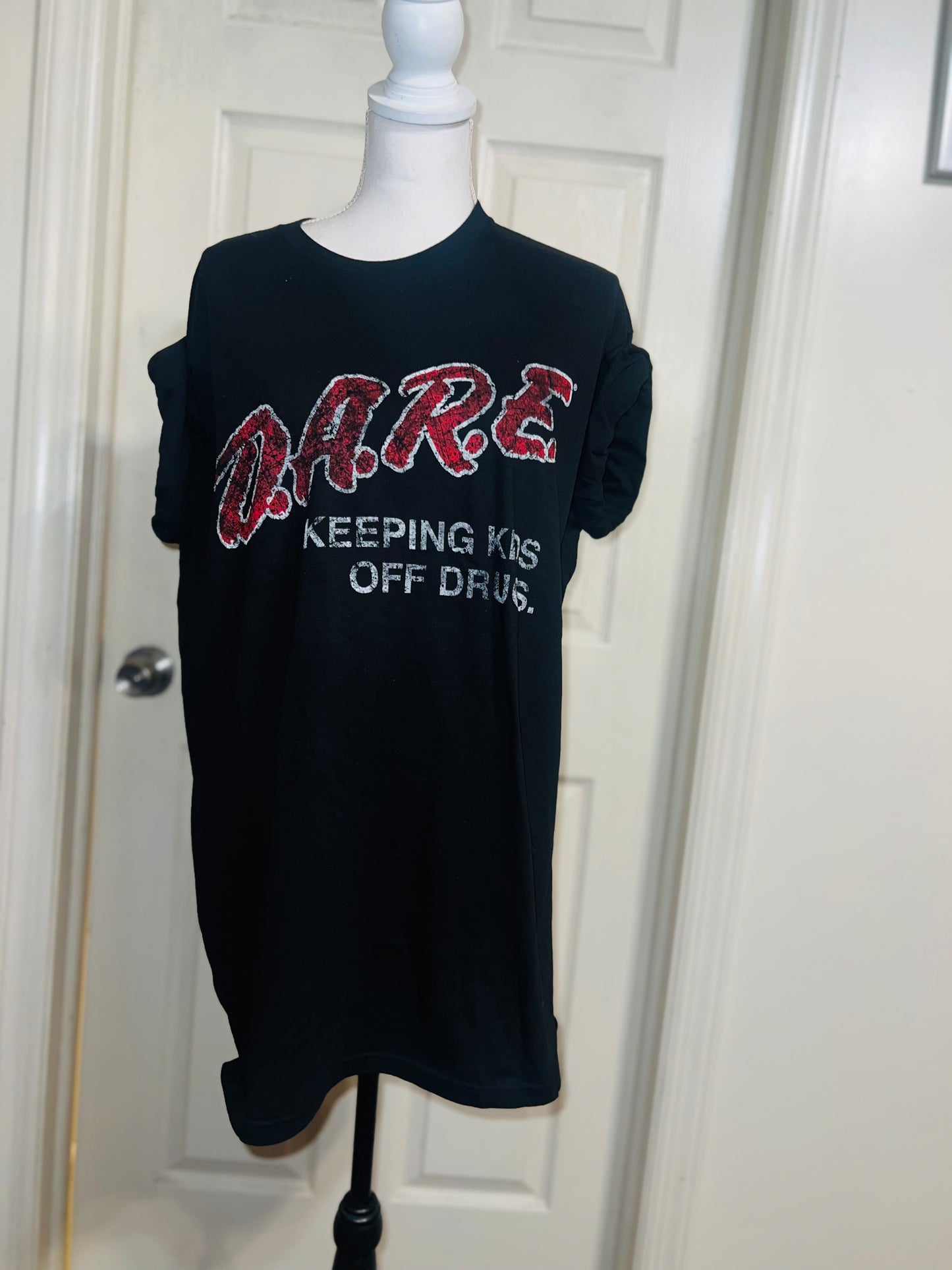 D.A.R.E. Oversized Distressed Tee