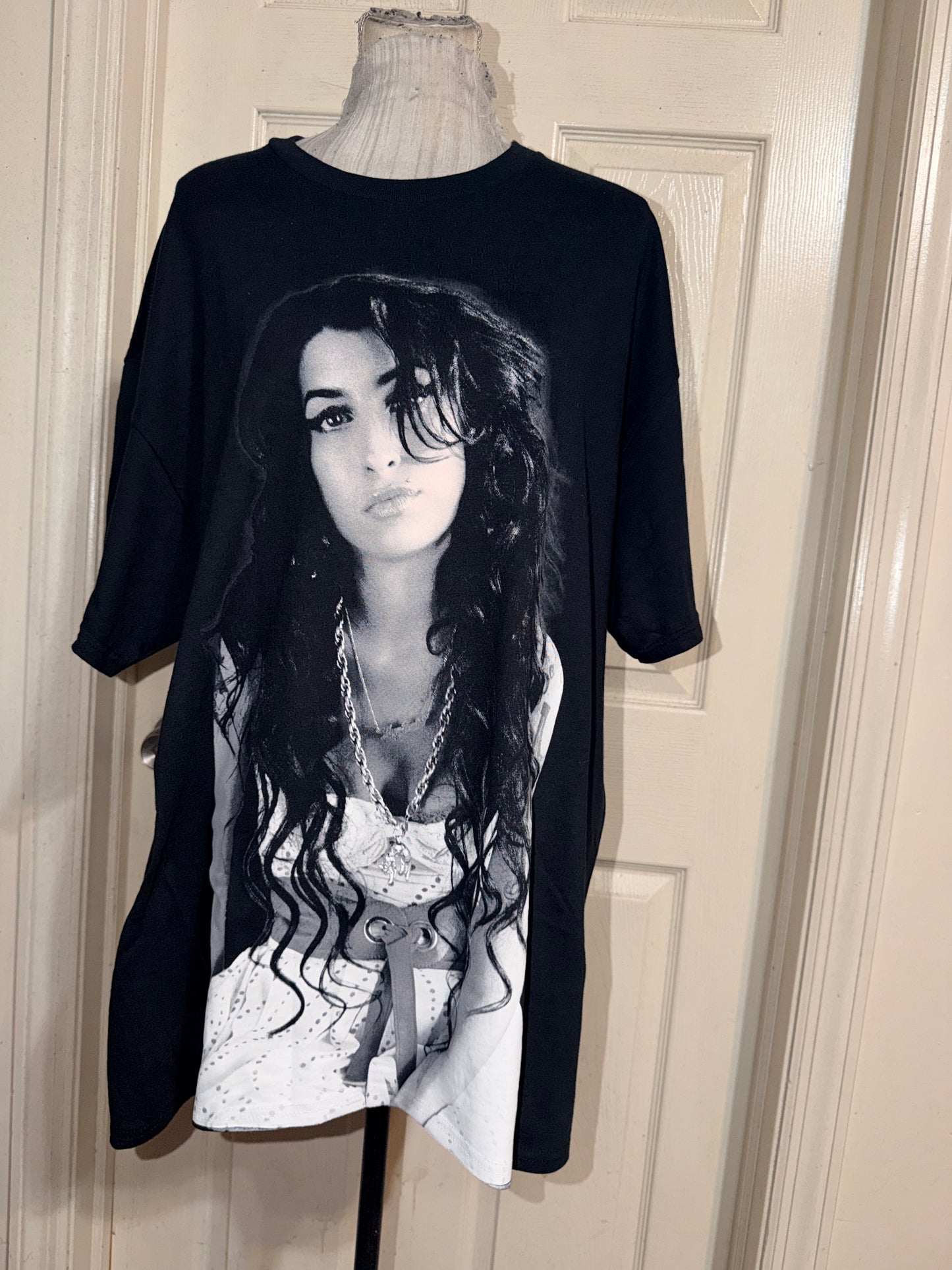 Amy Winehouse Double Sided Oversized Distressed Tee